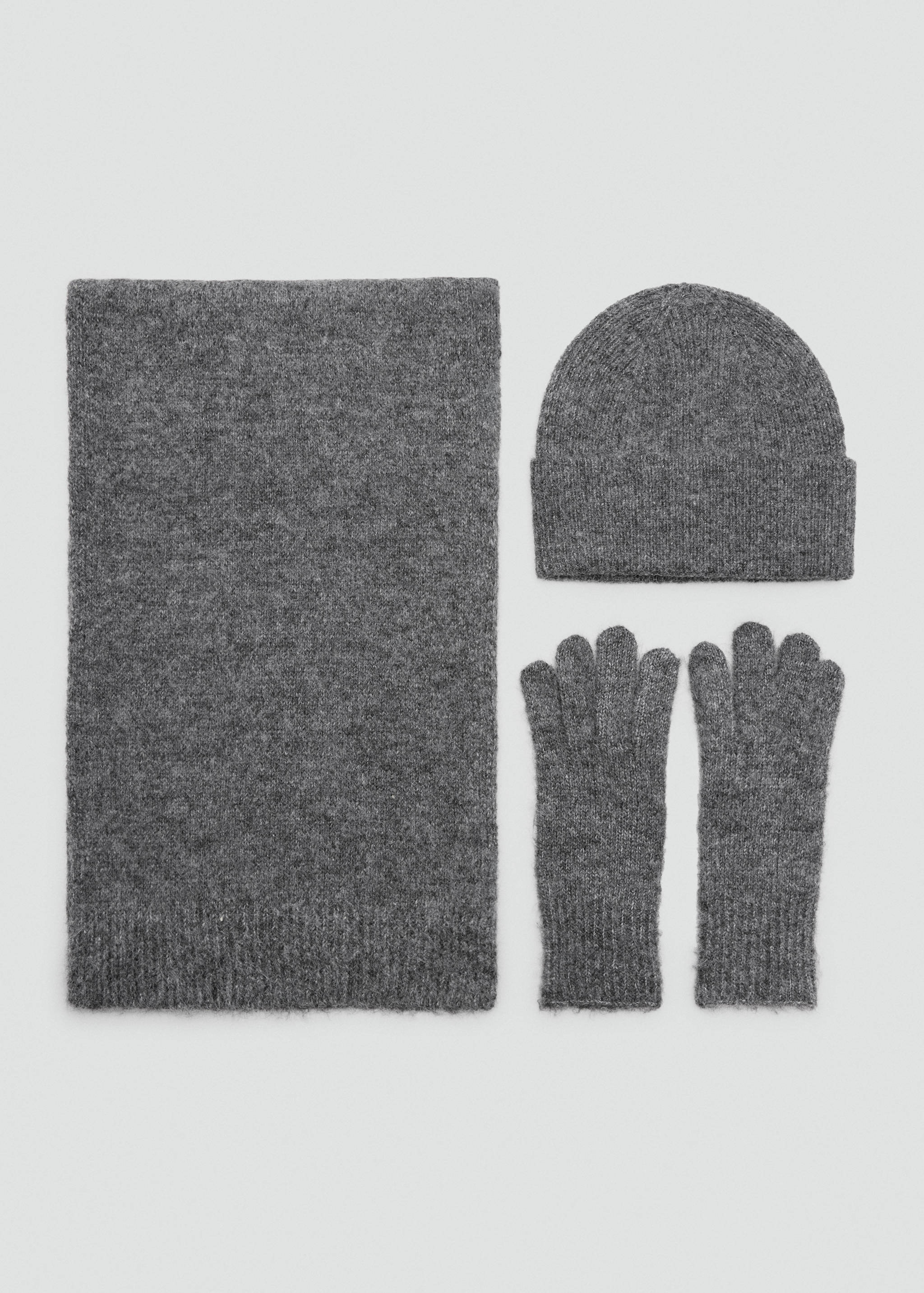 Plain knit gloves - Details of the article 1