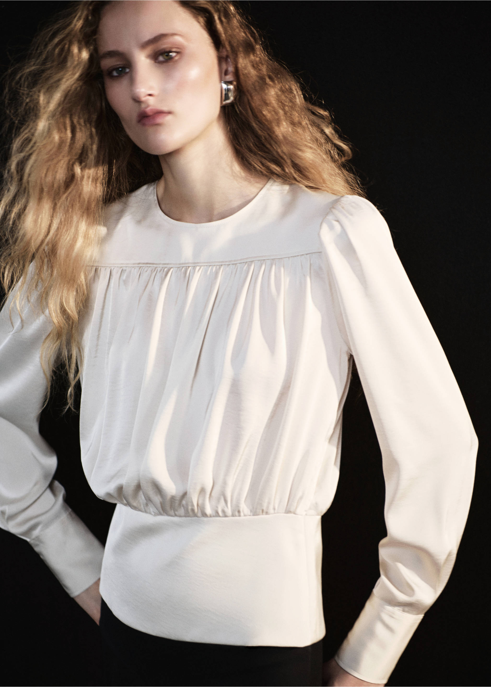 BLOUSE GOLDY - Λεπτομέρεια του προϊόντος 1, Εκρού. Ref: 37087776-00.