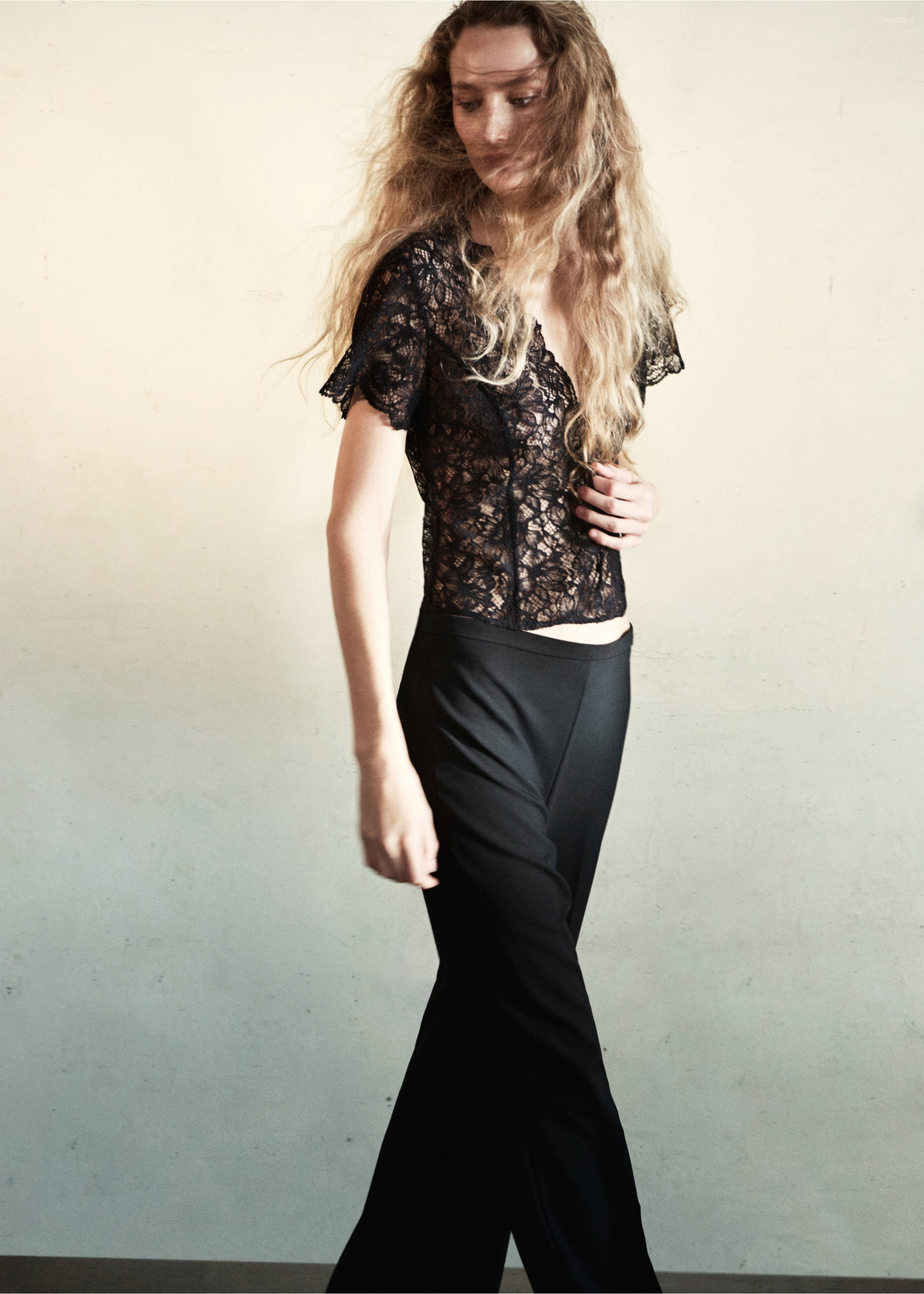 BLOUSE CHIPRE - Overzichtstekening, Zwart. Ref: 37087777-00.