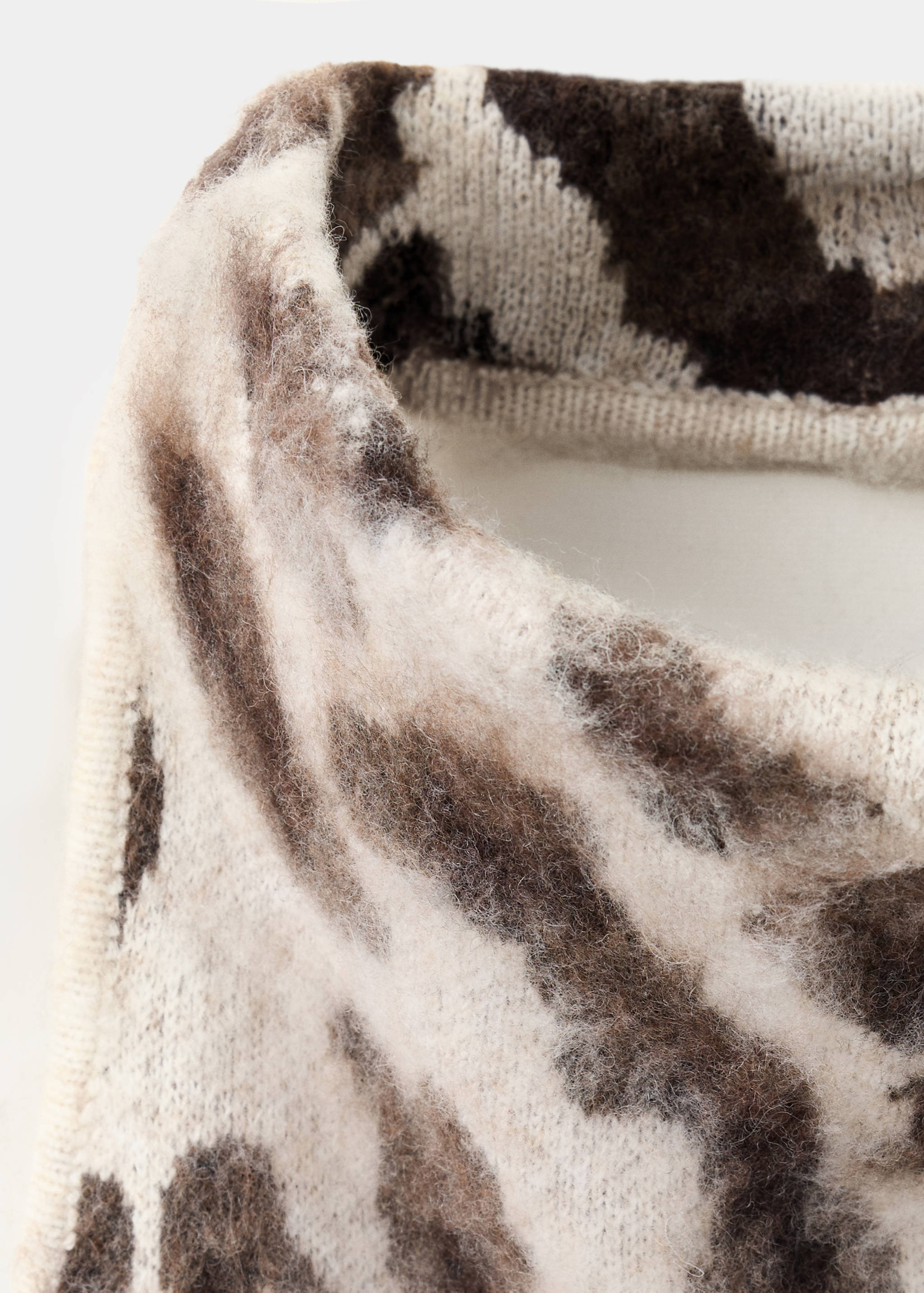 Animal print knit top - Details of the article 8