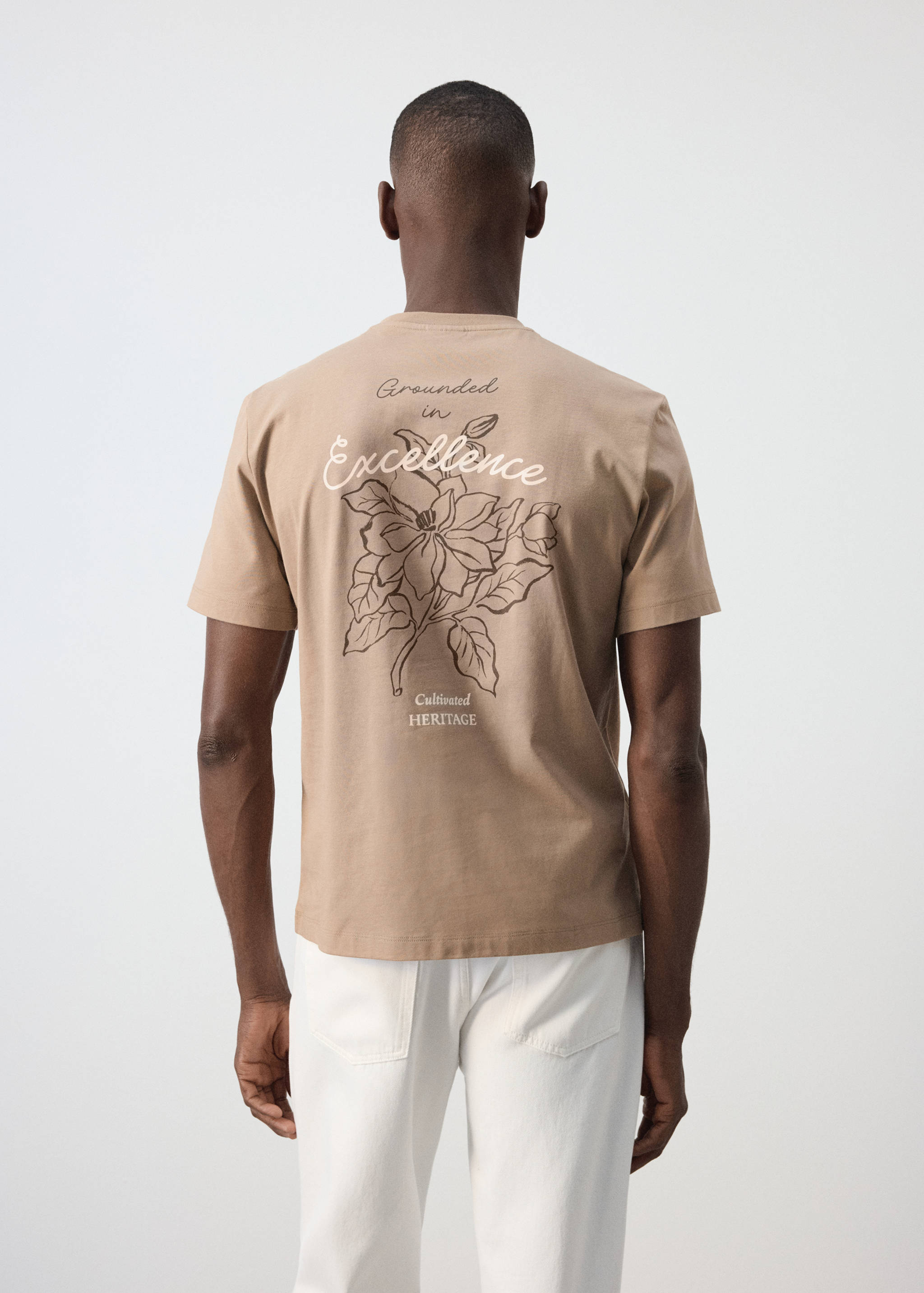 100% cotton printed t-shirt - Reverse of the article