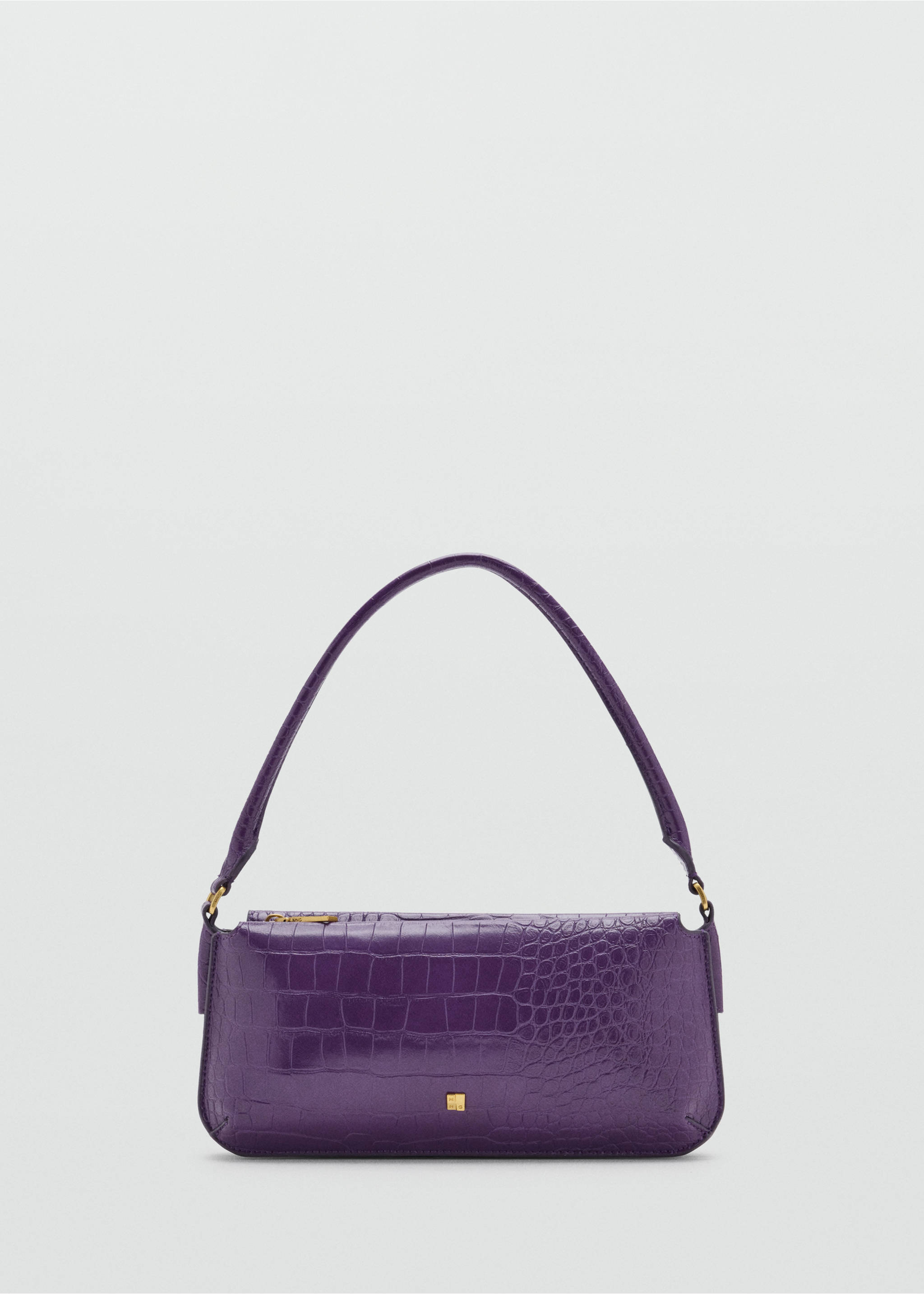 Patent crocodile-effect bag - Article without model, Purple. Ref: 37087794-00.