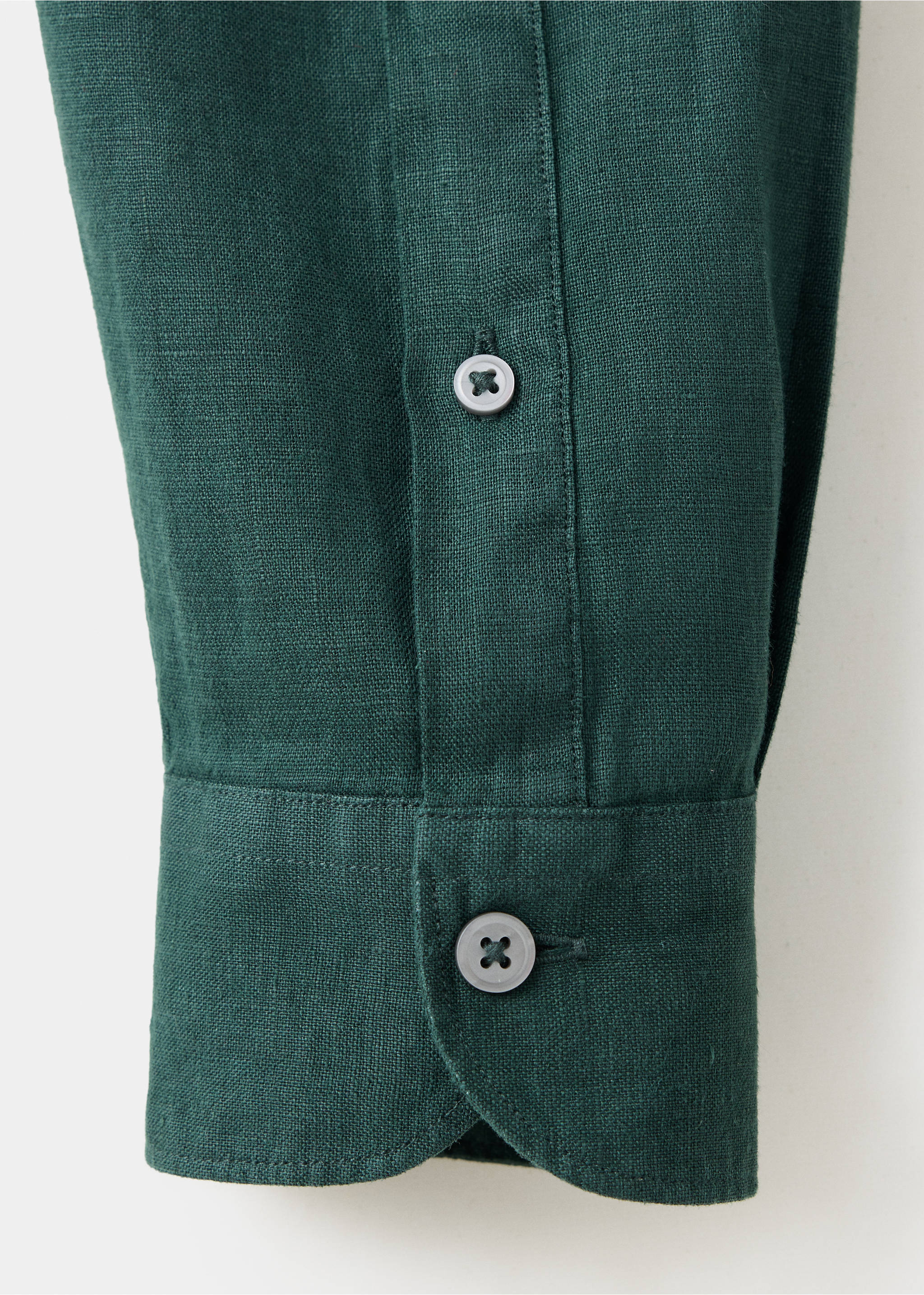 Camisa 100% lli regular fit - Detall de l'article 0, Verd. Ref: 37087795-00.