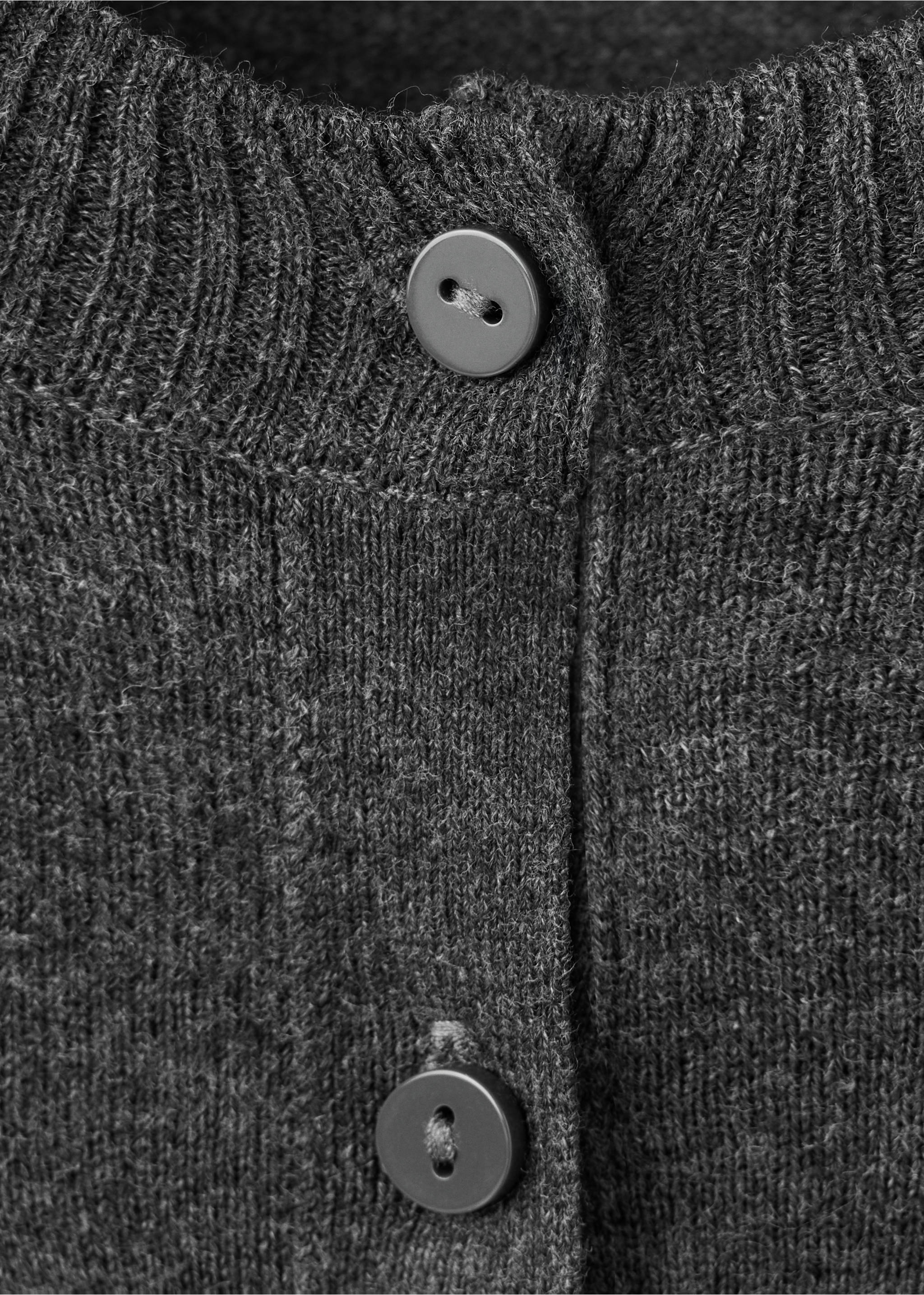 Cardigan en maille détail à sequins - Détail de l'article 8, Gris anthracite. Ref: 37087796-00.