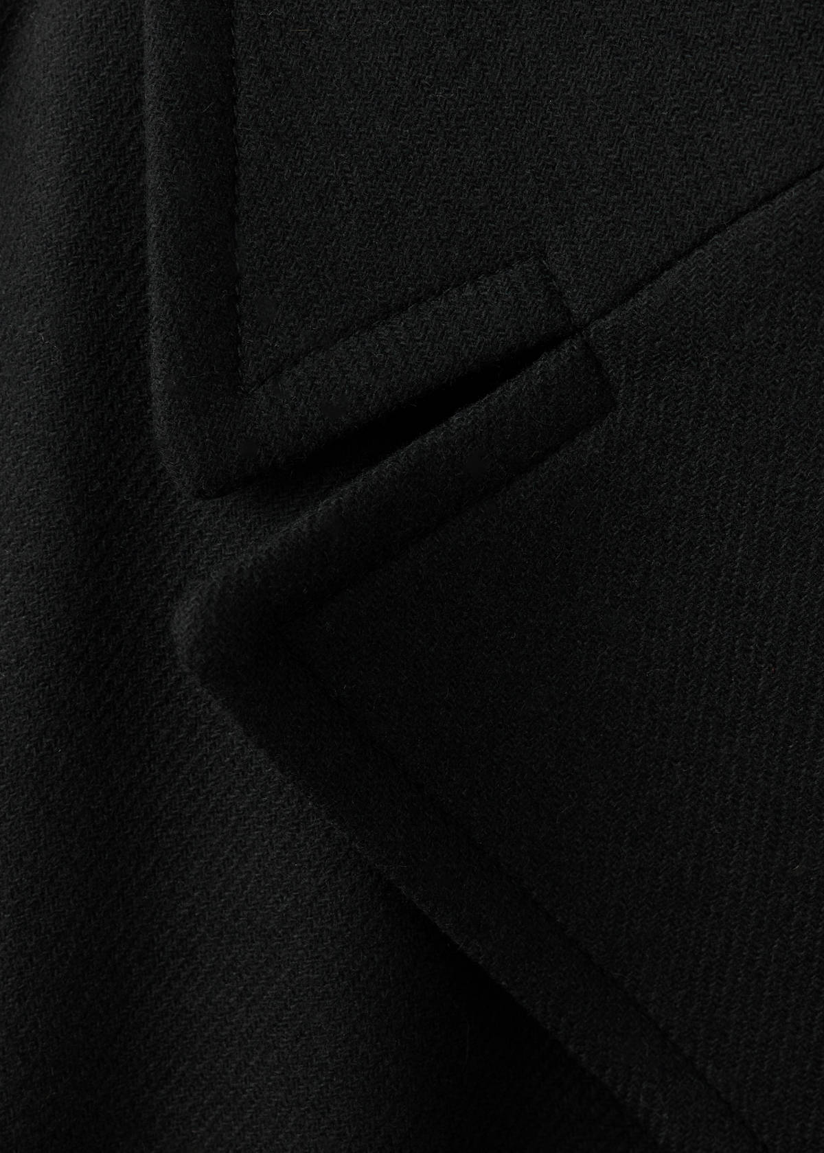 Manteco wool coat with belt — Black