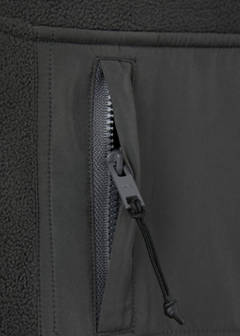 Zip-neck fleece sweatshirt — Charcoal 6