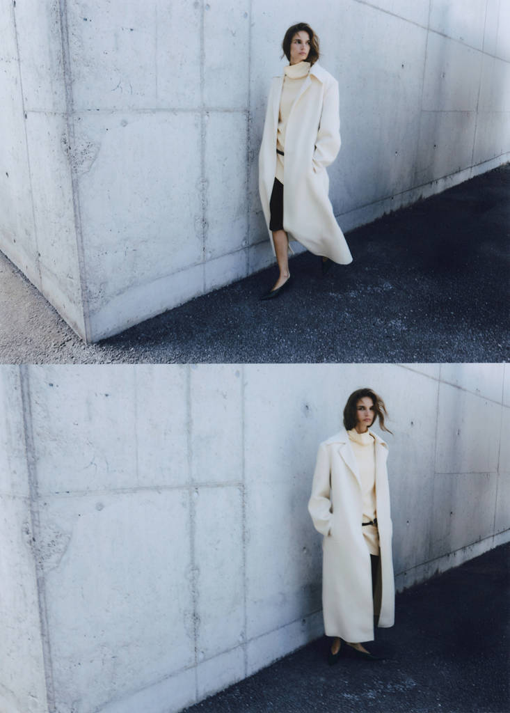 Knitted turtleneck dress by Mango