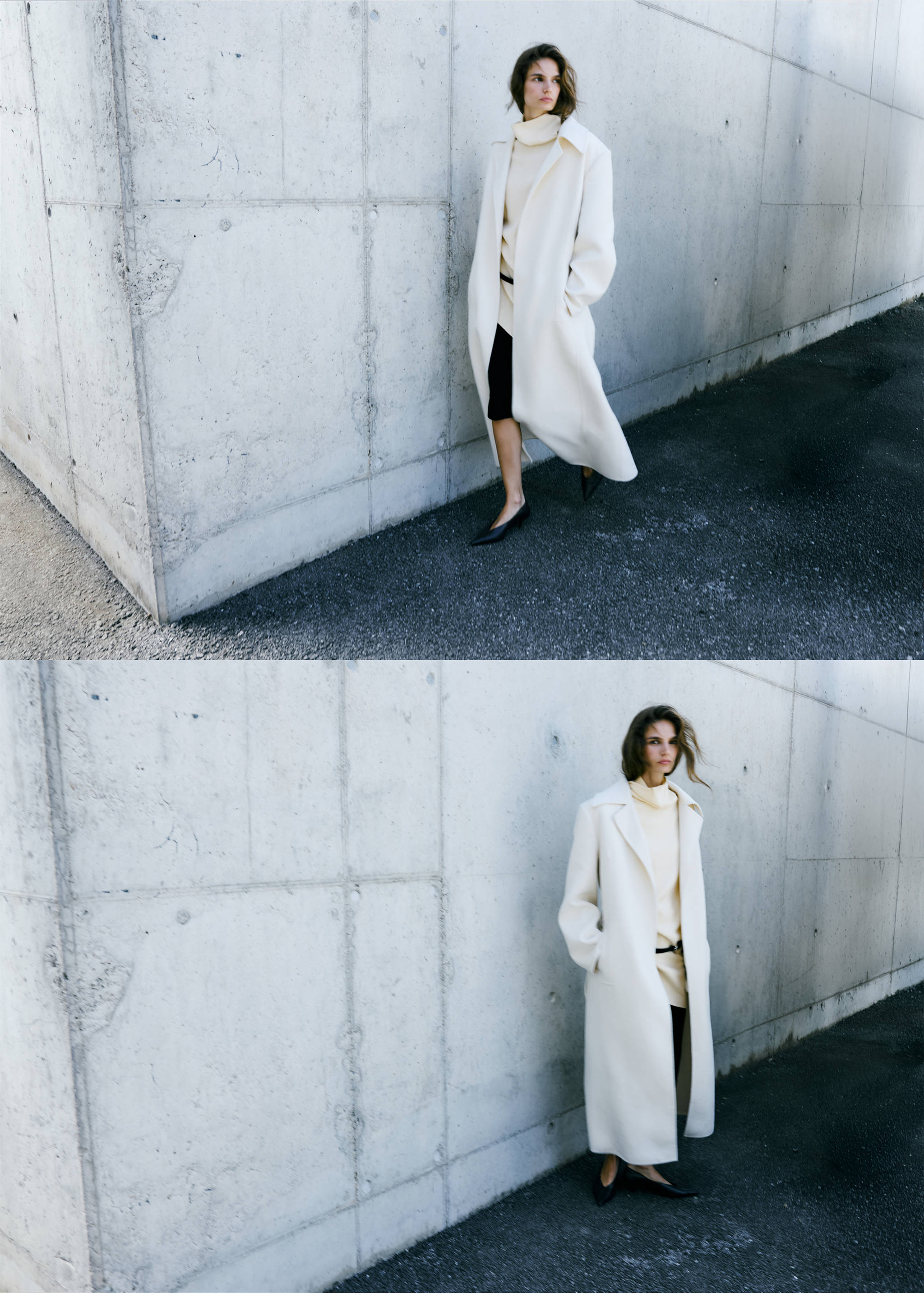 Knitted turtleneck dress - General plane