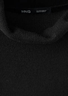Knitted turtleneck dress — Black 6