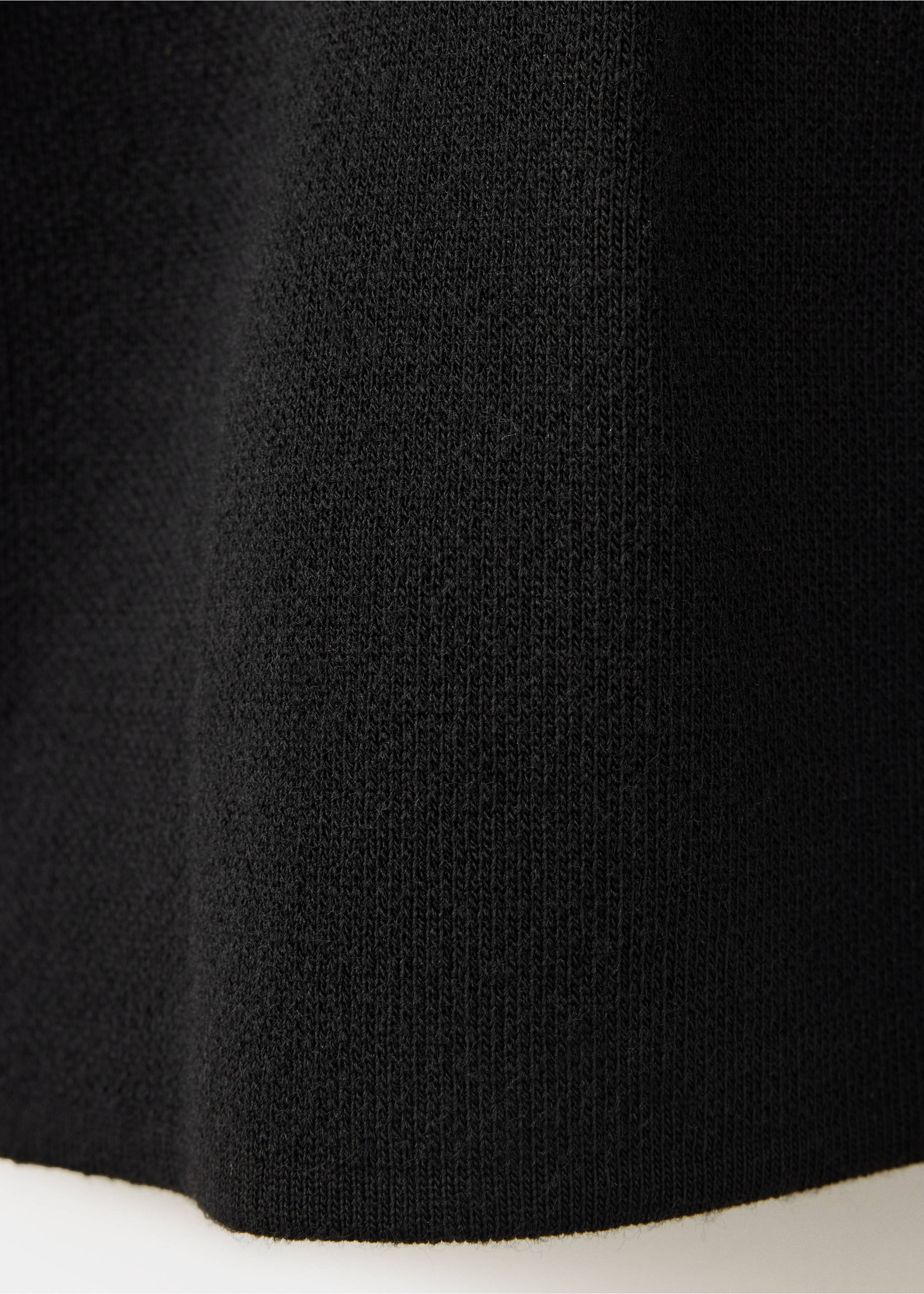 Short fine-knit dress - Details of the article 0, Black. Ref: 37087812-00.