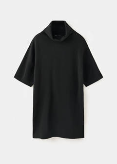 Knitted turtleneck dress — Black 5