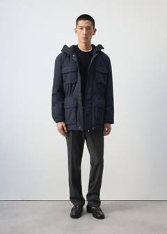 Water-repellent quilted parka — Night Blue 2