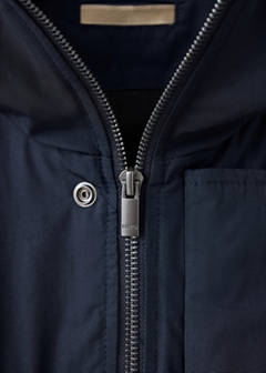 Water-repellent quilted parka — Night Blue 7
