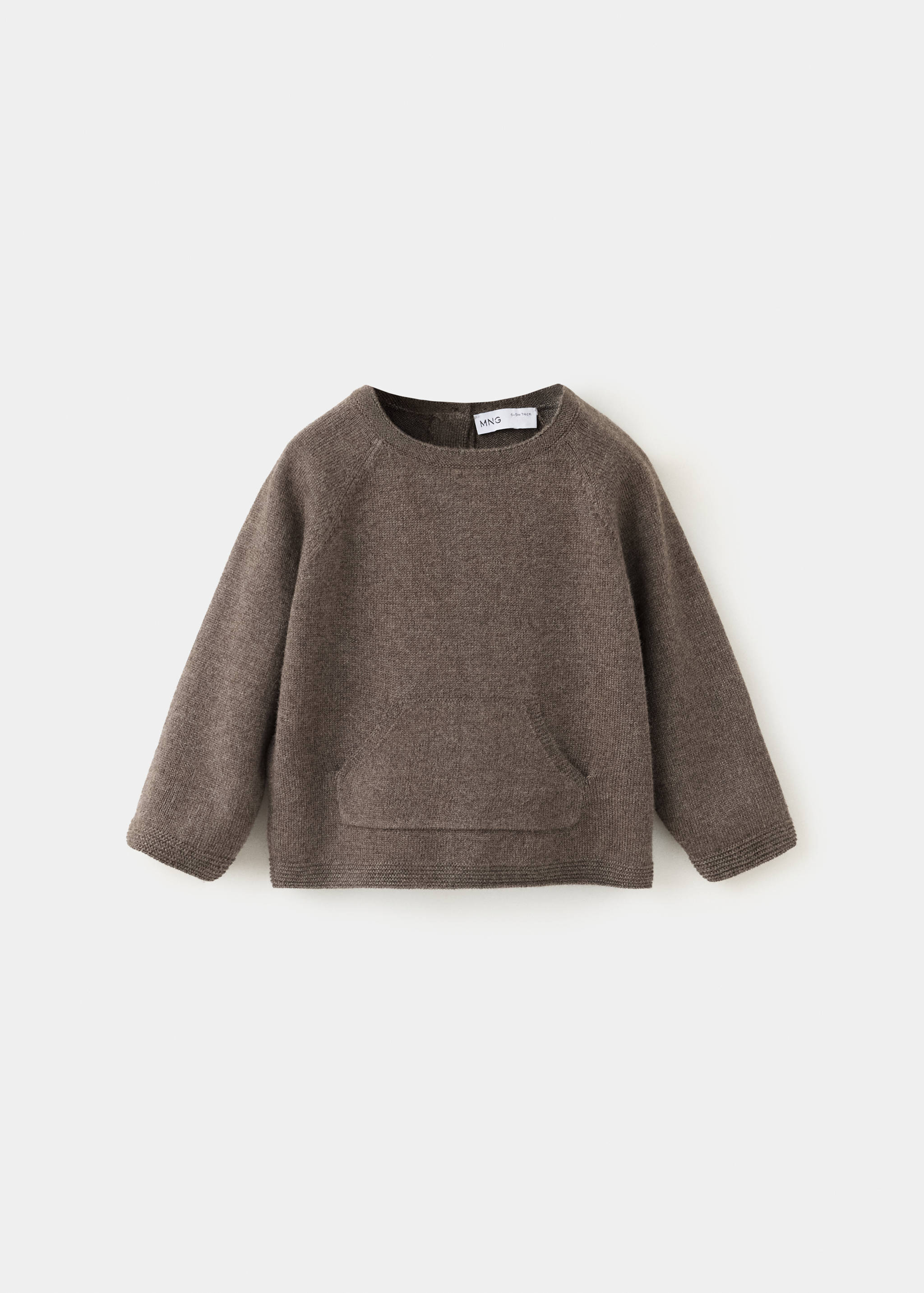 Kangaroo pocket knit sweater - Article without model