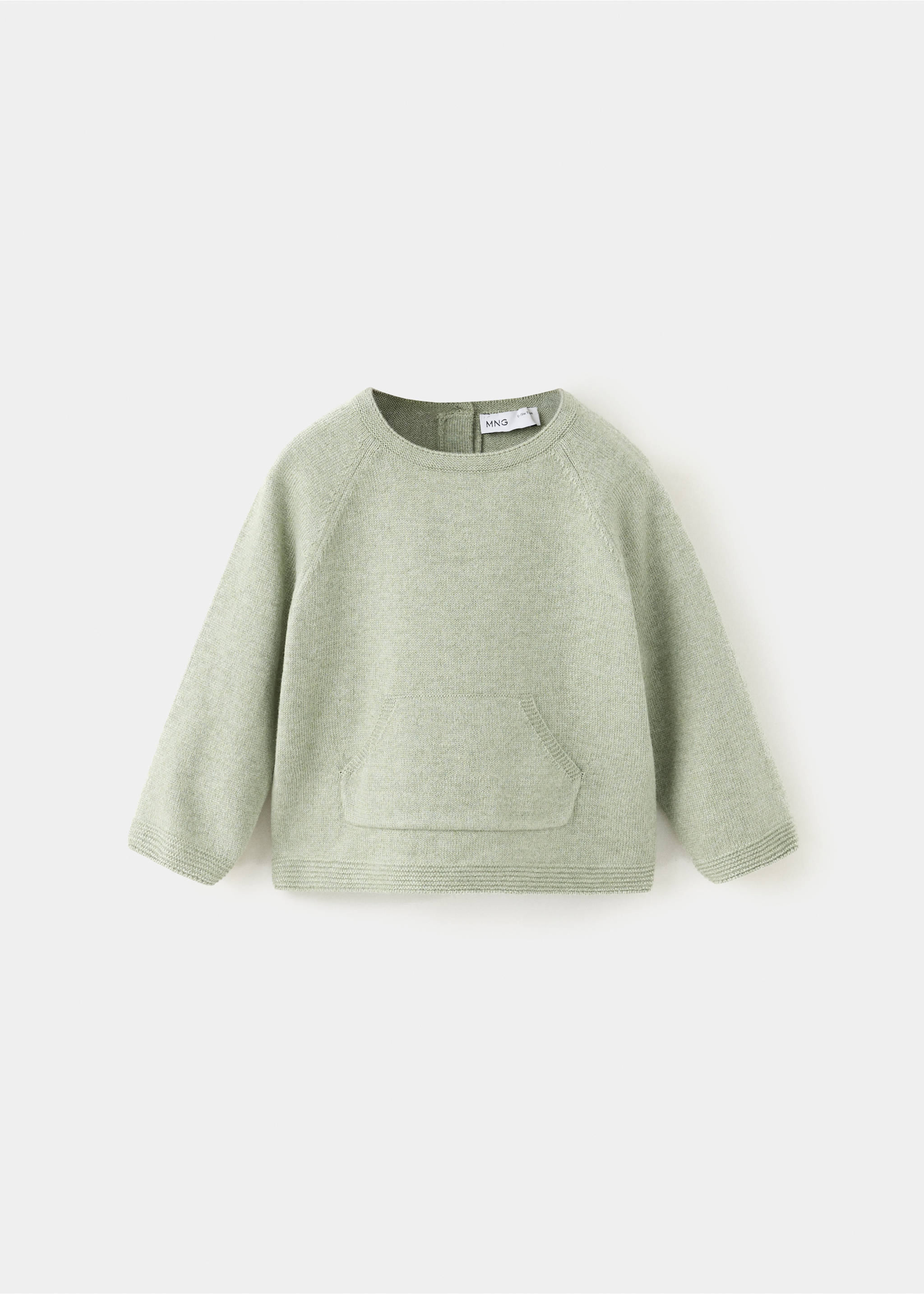 Kangaroo pocket knit sweater - Товар без моделі, Зелений. Ref: 37087884-00.
