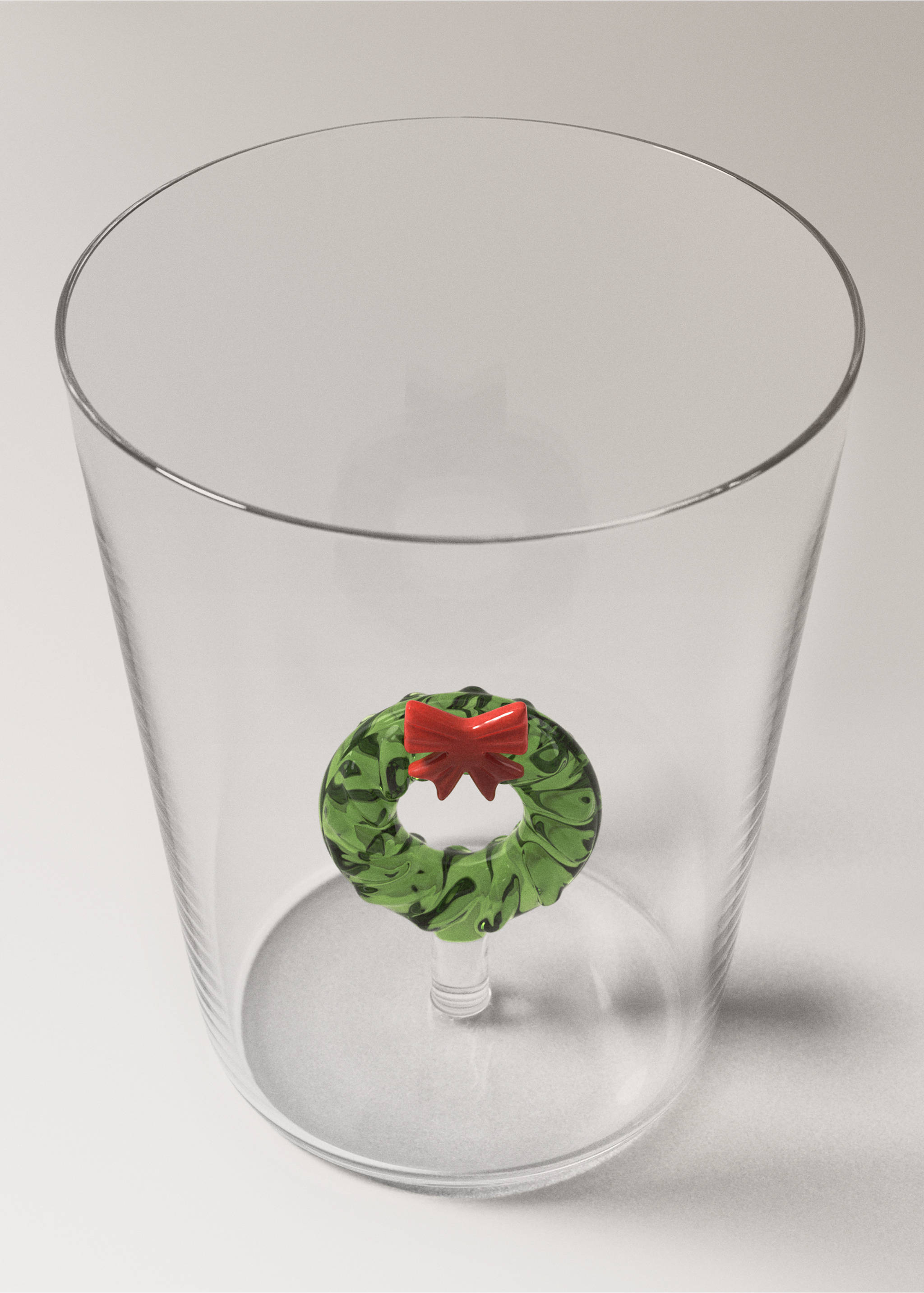 Glas med kransdetalj - Detaljer om artikeln 1, Skogsgrön. Ref: 37087891-00.