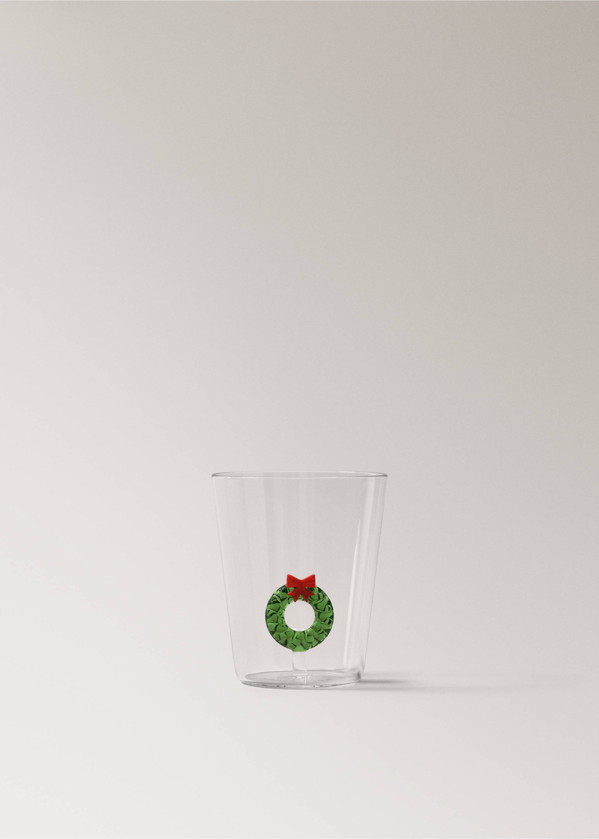 Glas med kransdetalj - Artikel utan modell, Skogsgrön. Ref: 37087891-00.