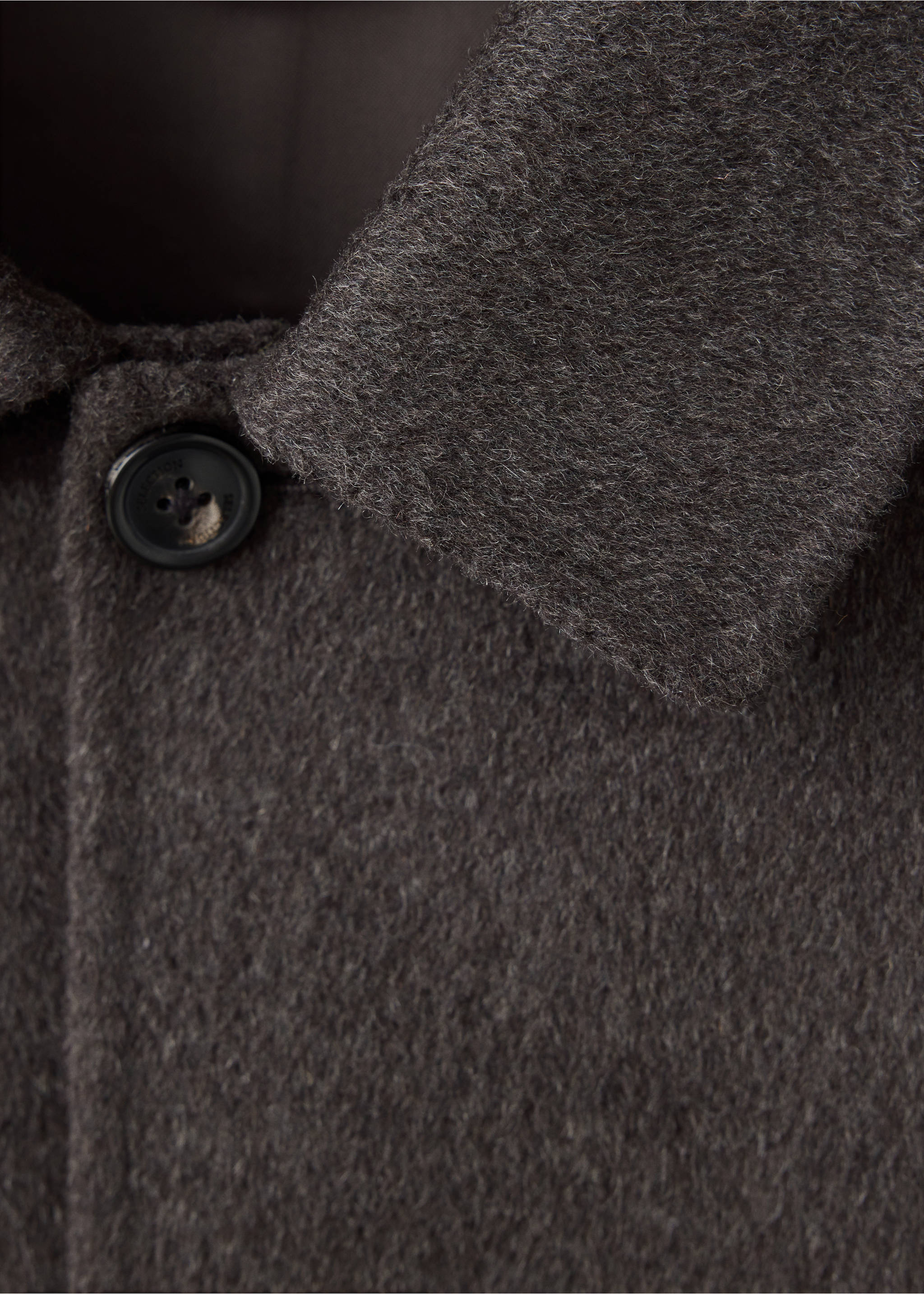 Veste en mélange de laine et de cachemire - Détail de l'article 8, Café. Ref: 37087896-00.