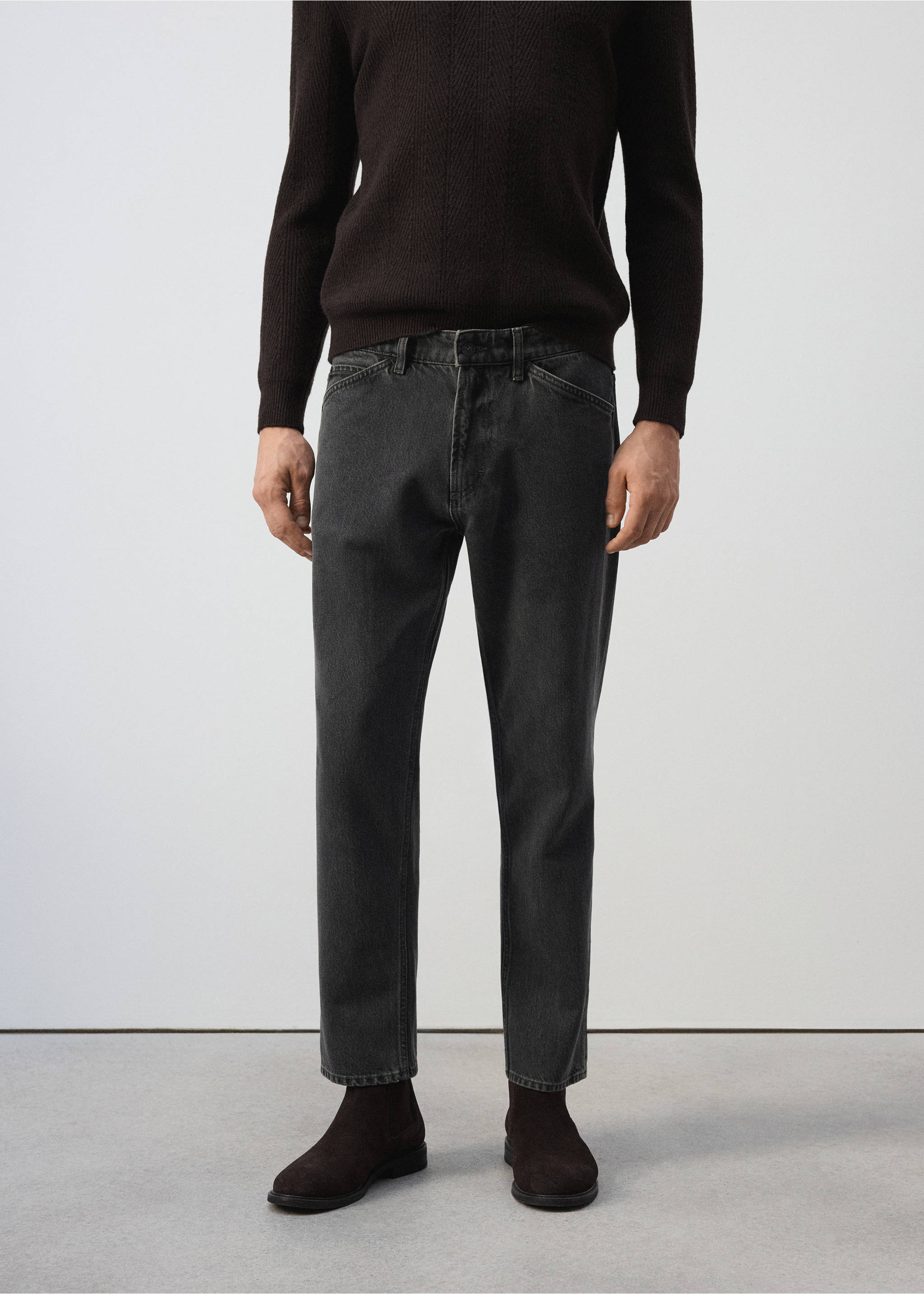JEANS LORI - Plan moyen, Gris. Ref: 37087899-00.