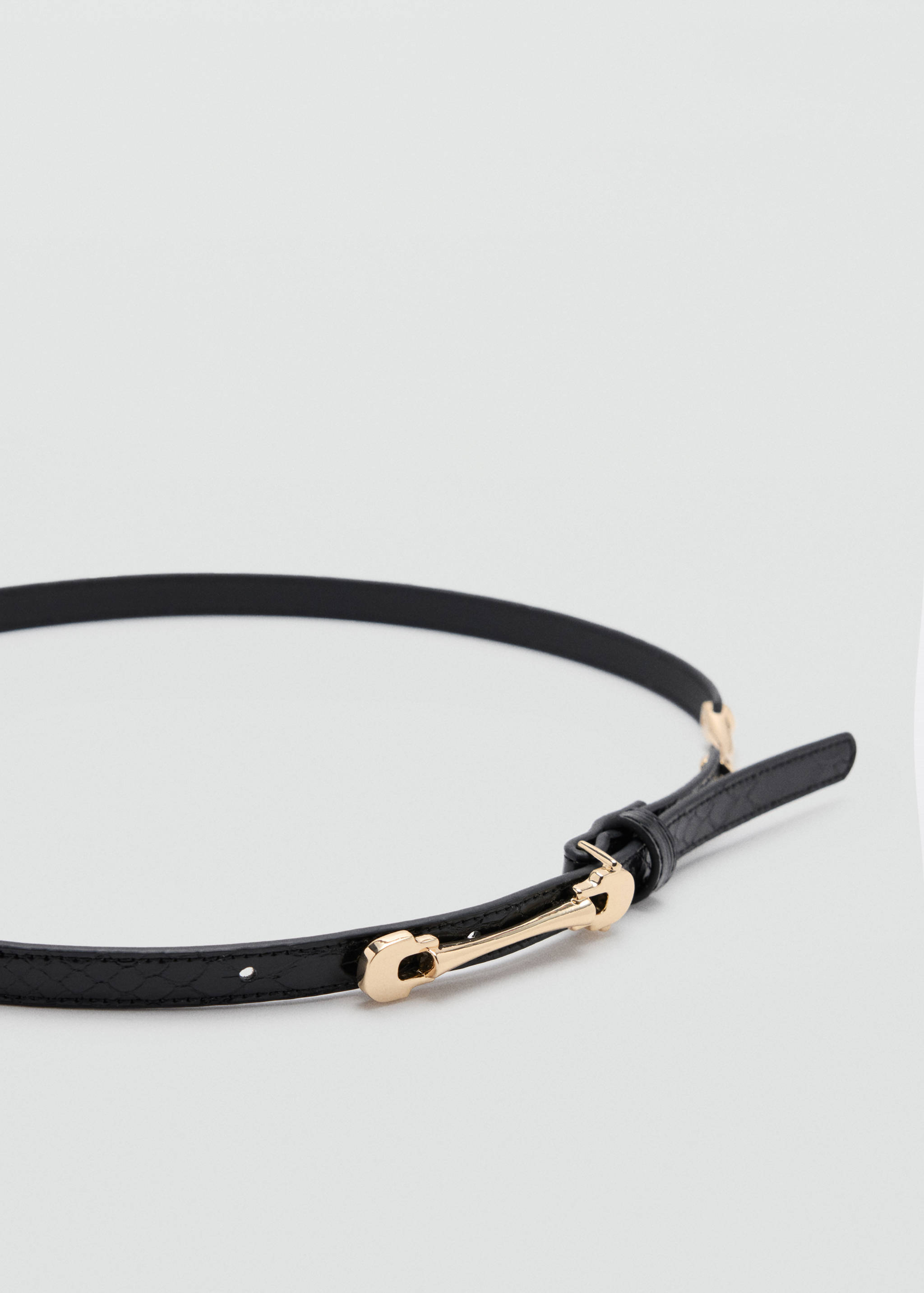 Thin belt with metal buckle - Medium plane