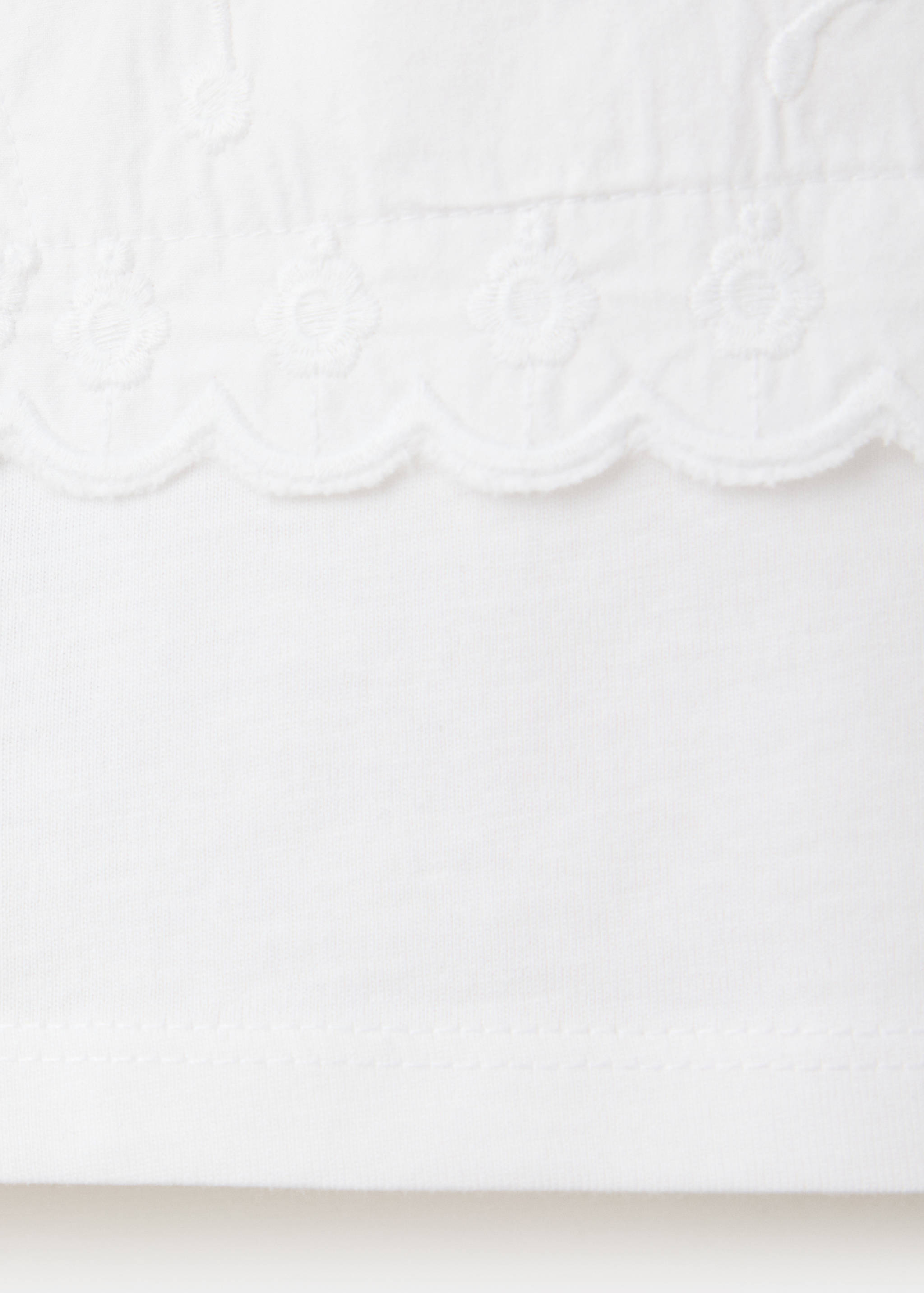 Embroidered detail T-shirt - Details of the article 0