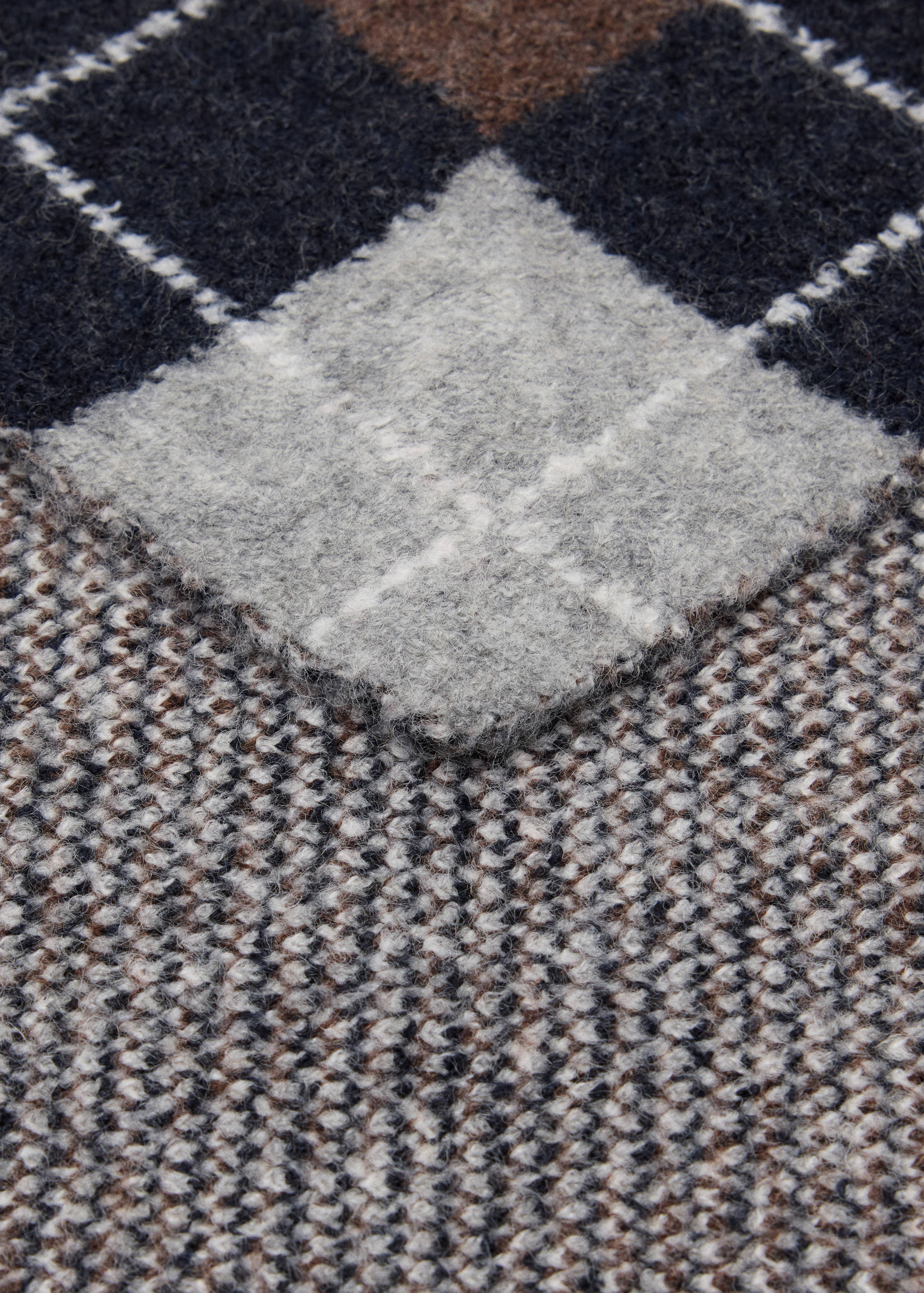 Dreieckstuch mit Rautenmuster - Detail des Artikels 1