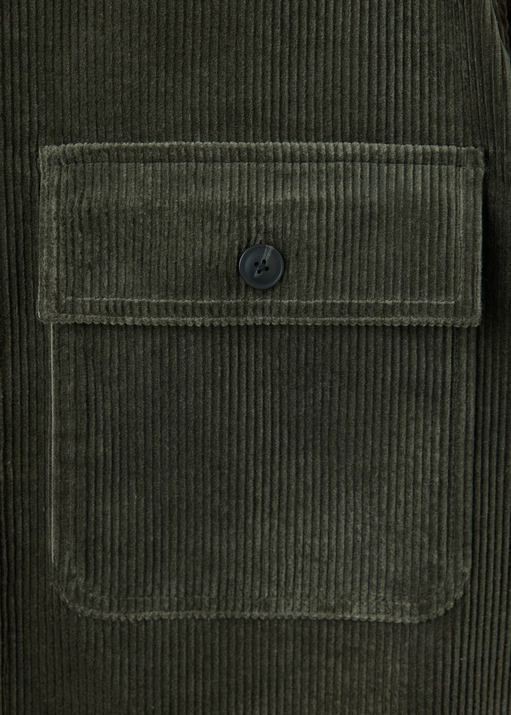 Corduroy overshirt with pockets - Details of the article 0