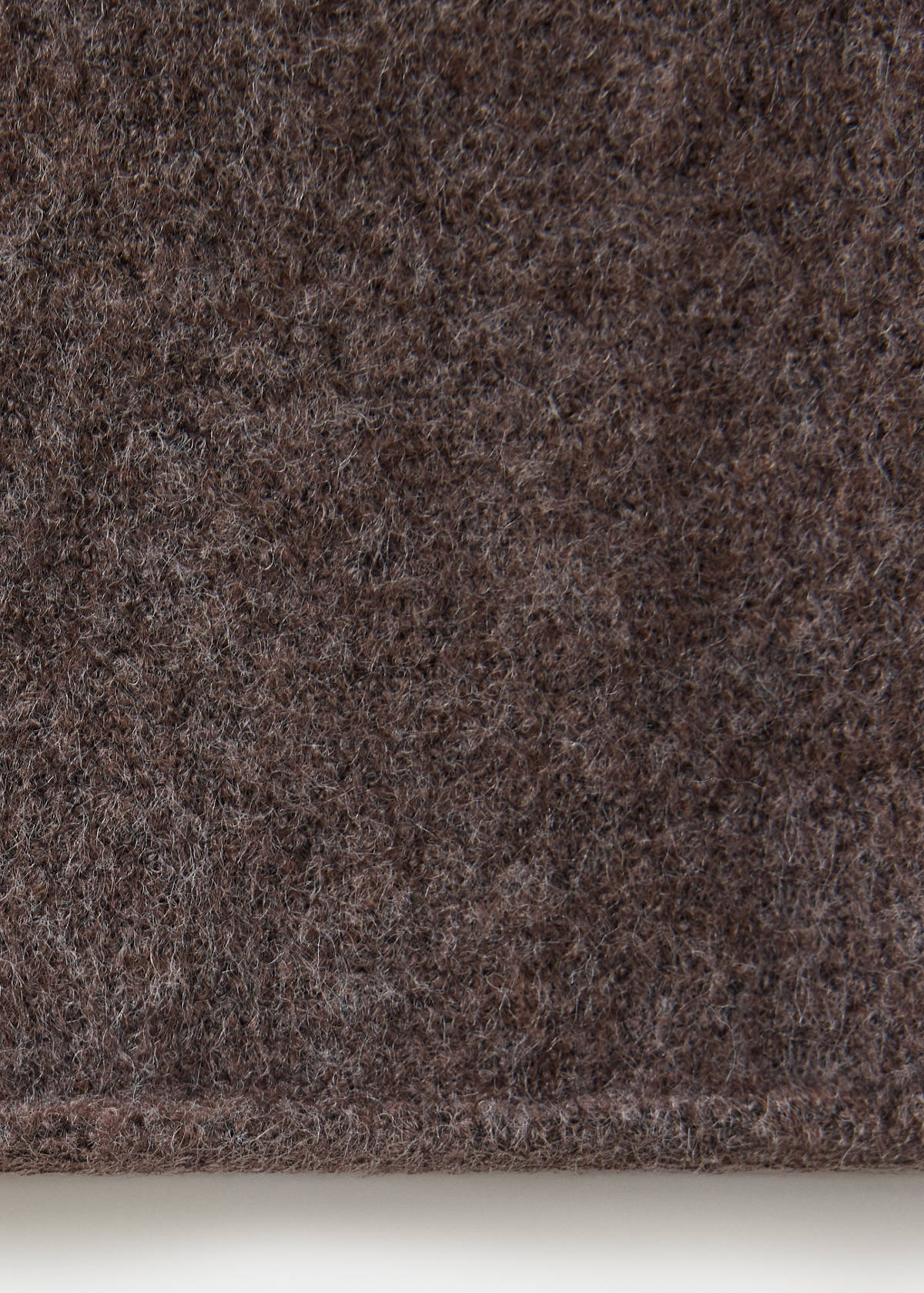 Straight knitted trousers — Brown