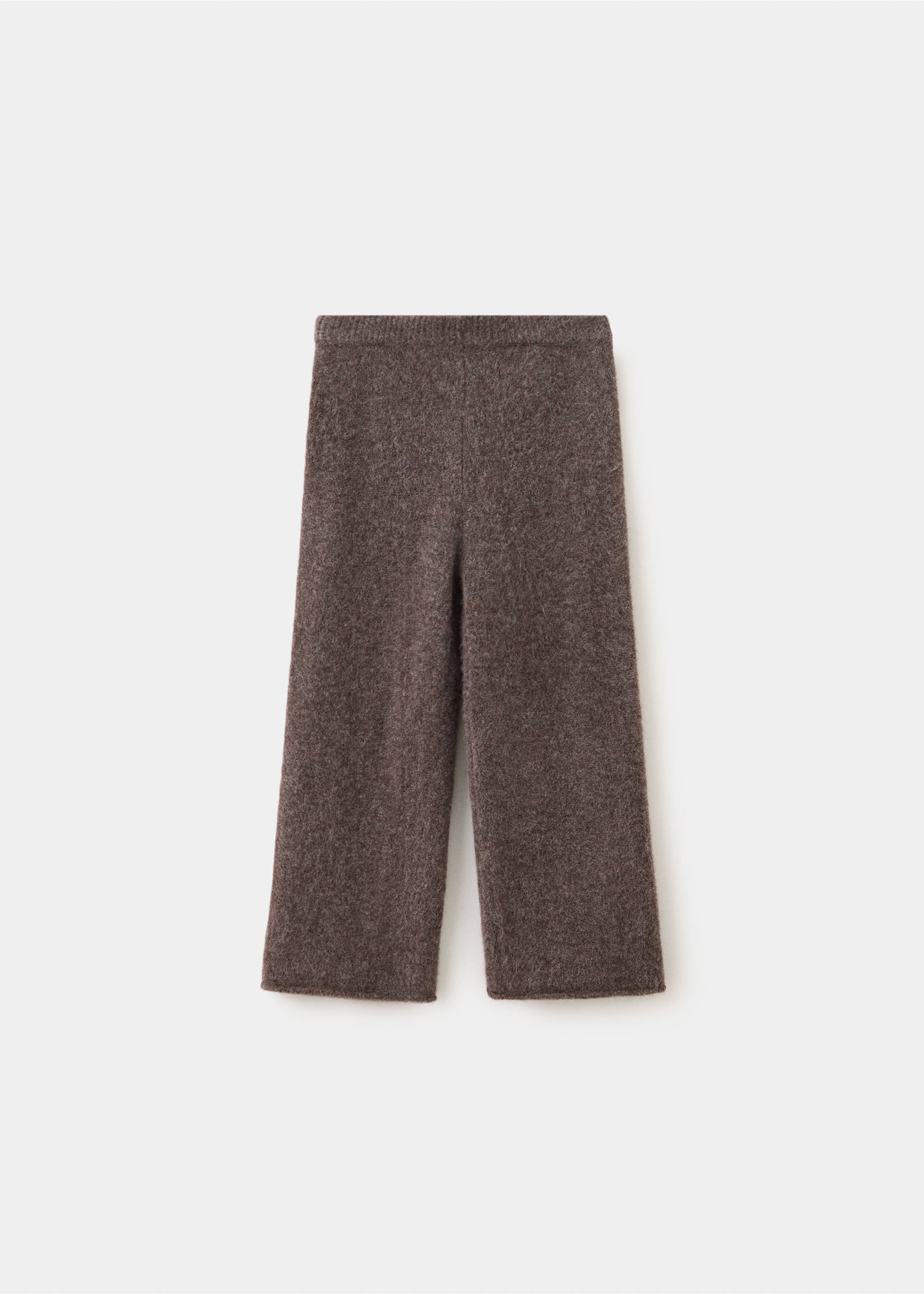 Strickhose aus Baumwolle mit Leinen - Artikel ohne Model, Braun. Ref: 37087923-00.