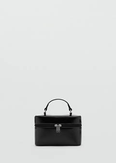 Structured faux leather bag — Black 1