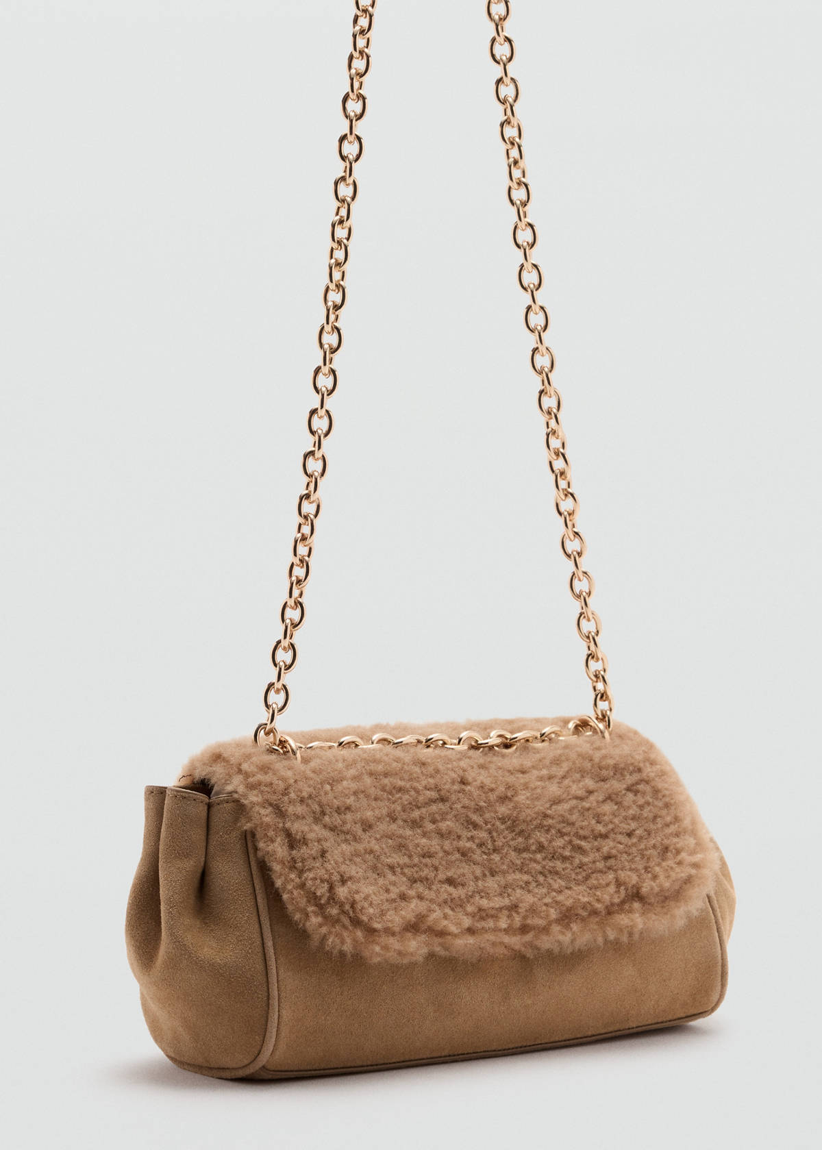 Leather bag with flap