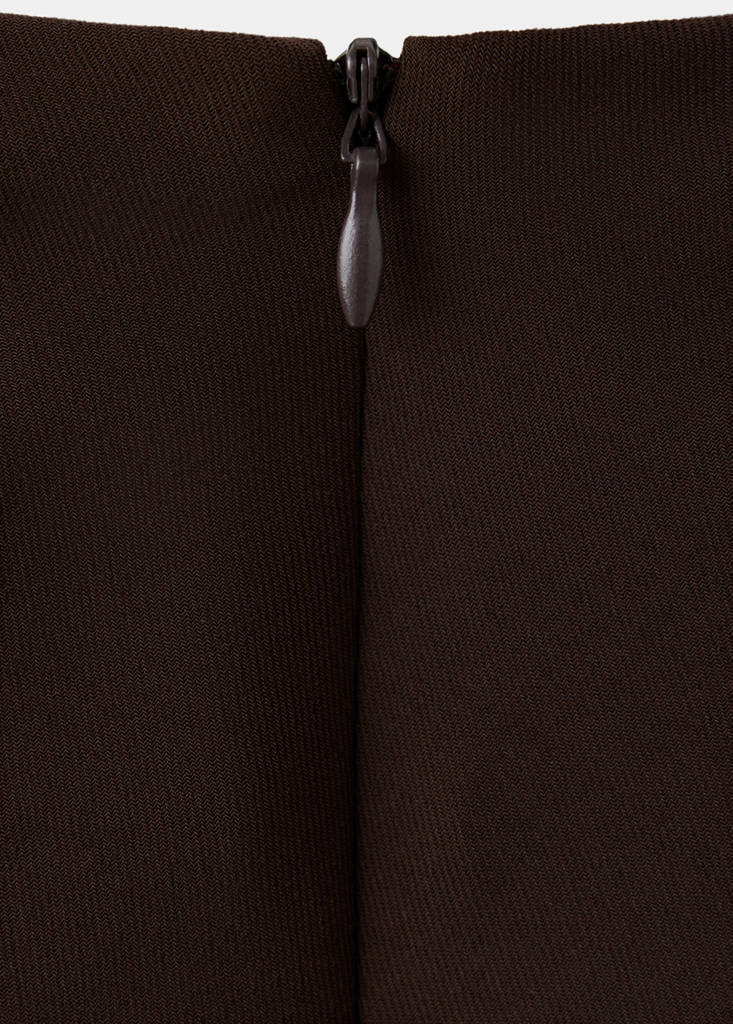 Draped dress with perkins collar thumbnail 6