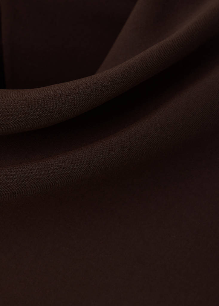 Draped dress with perkins collar thumbnail 7