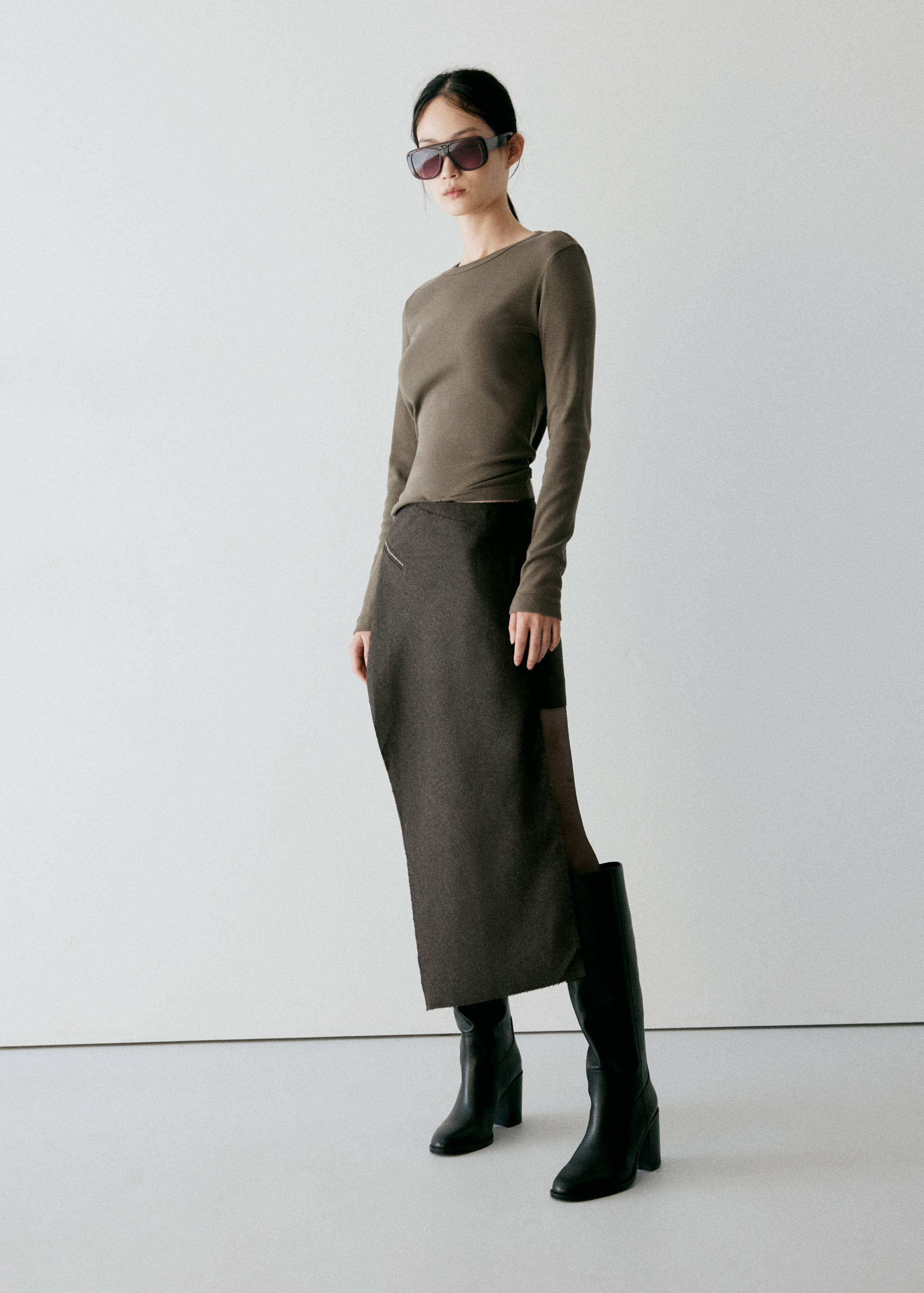 Asymmetrical skirt - General plane