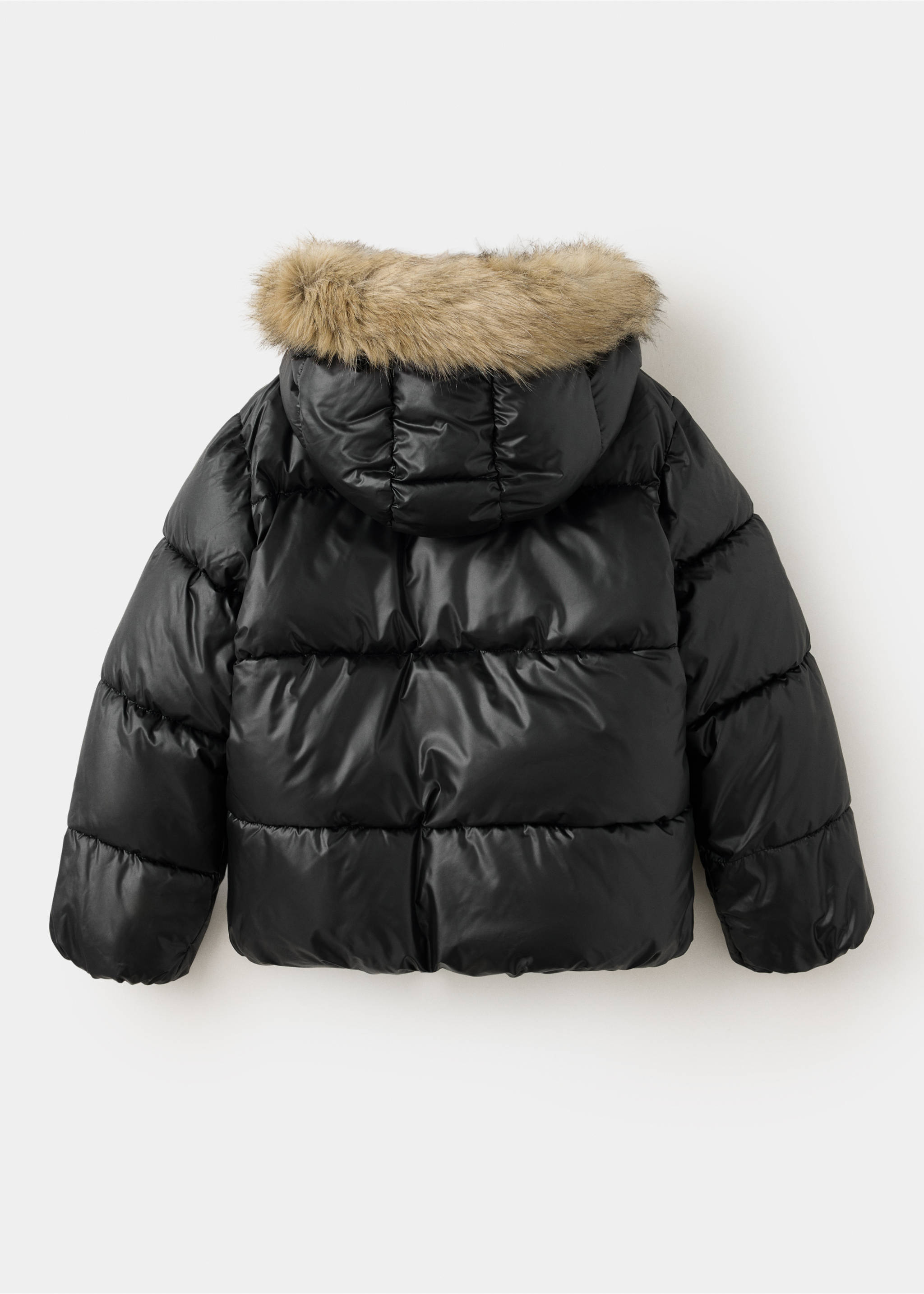 Shiny quilted anorak - Reverse of the article, Black. Ref: 37088261-00.