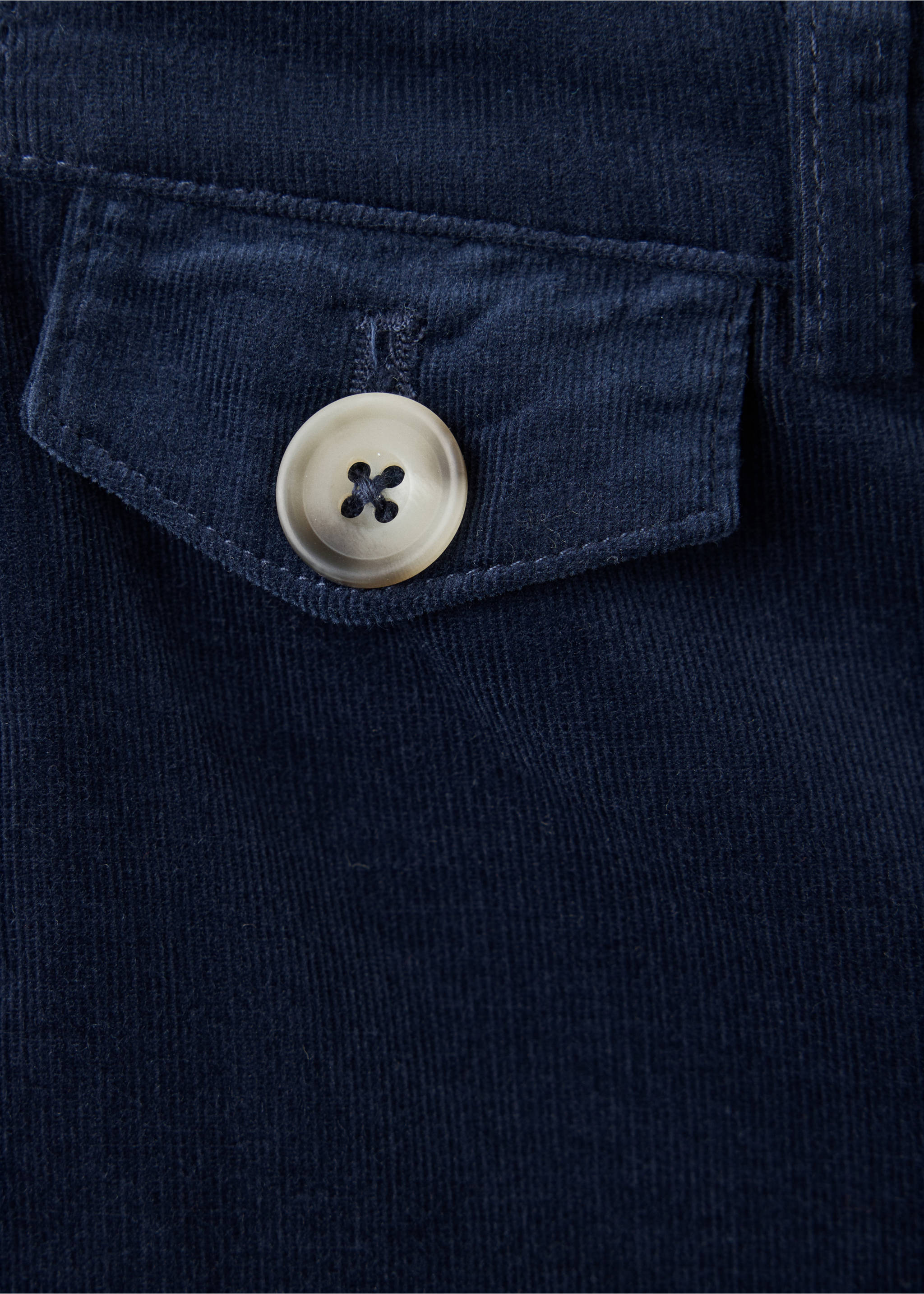 سروال من الكوردروي مستقيم - تفاصيل المنتج 8, أزرق غامق. Ref: 37088269-00.