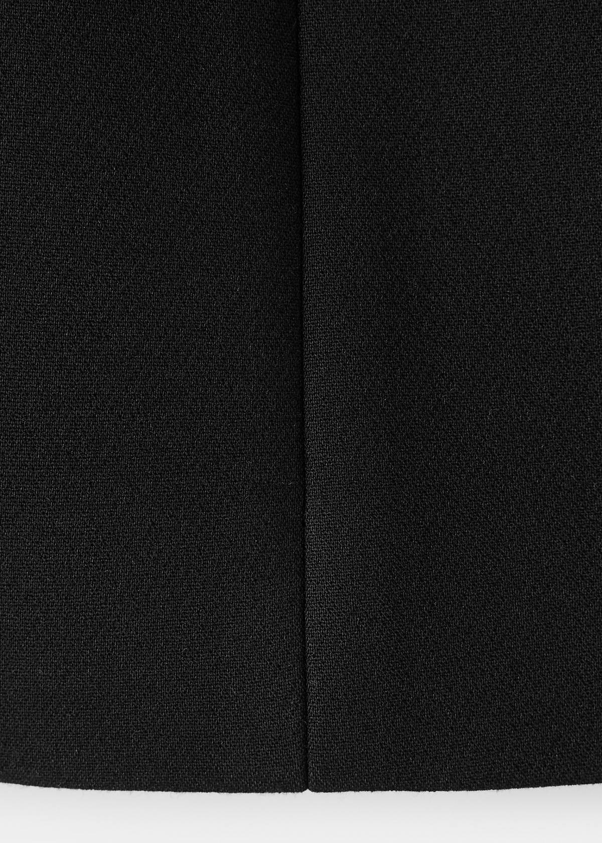 Strapless scarf top — Black