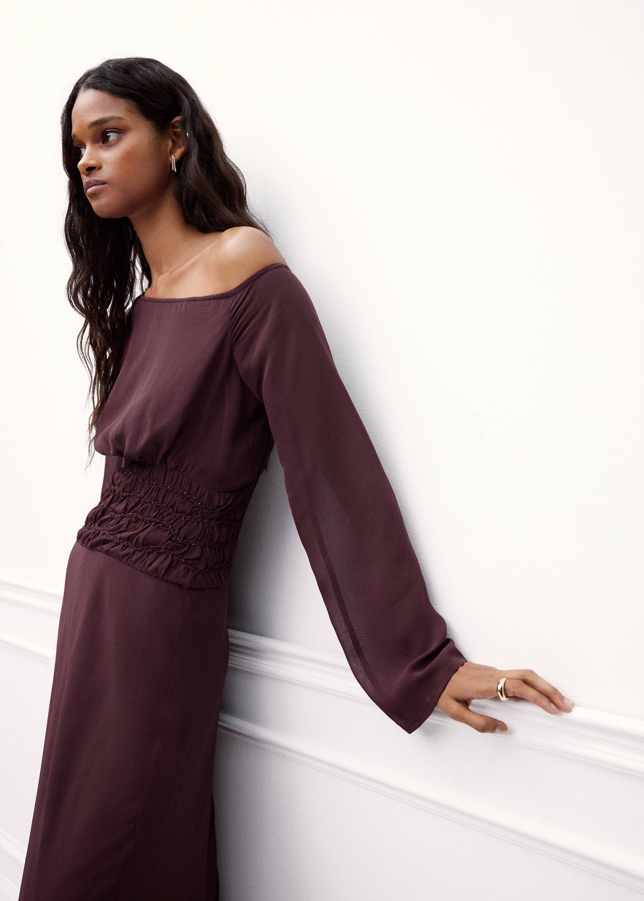 Off shoulder dress - Medium plane