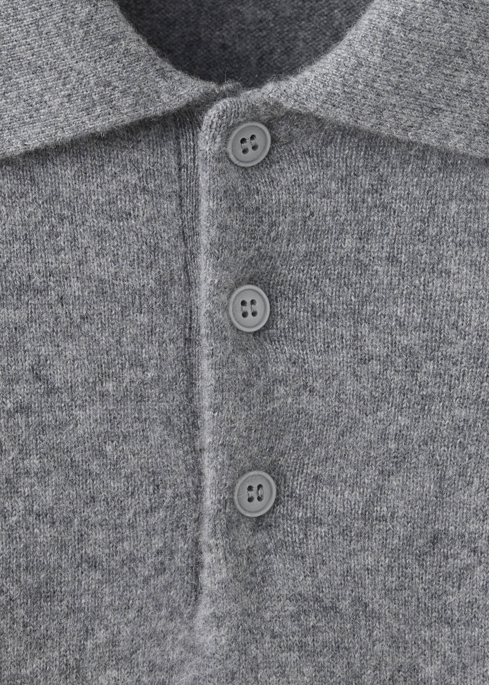 100% cashmere knitted polo shirt - Details of the article 8