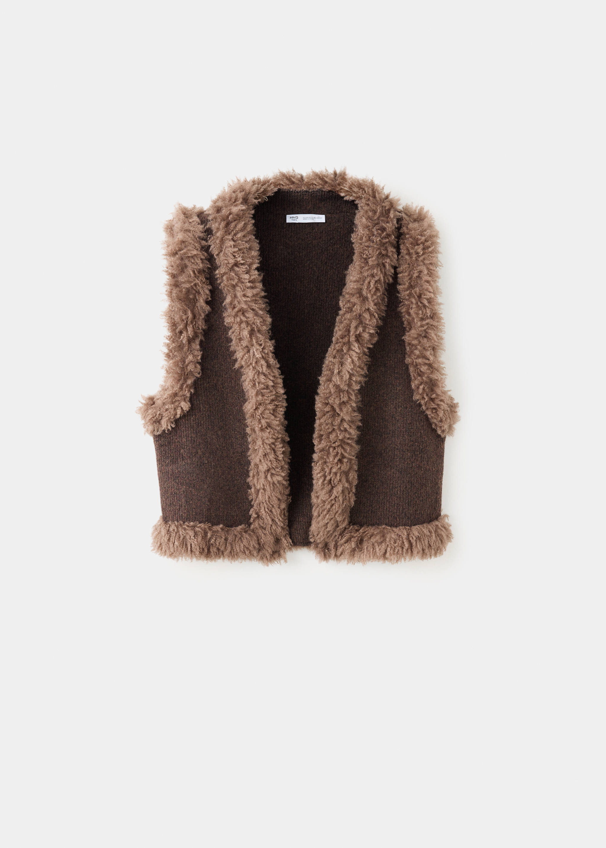 Shearling-effect gilet - Article without model