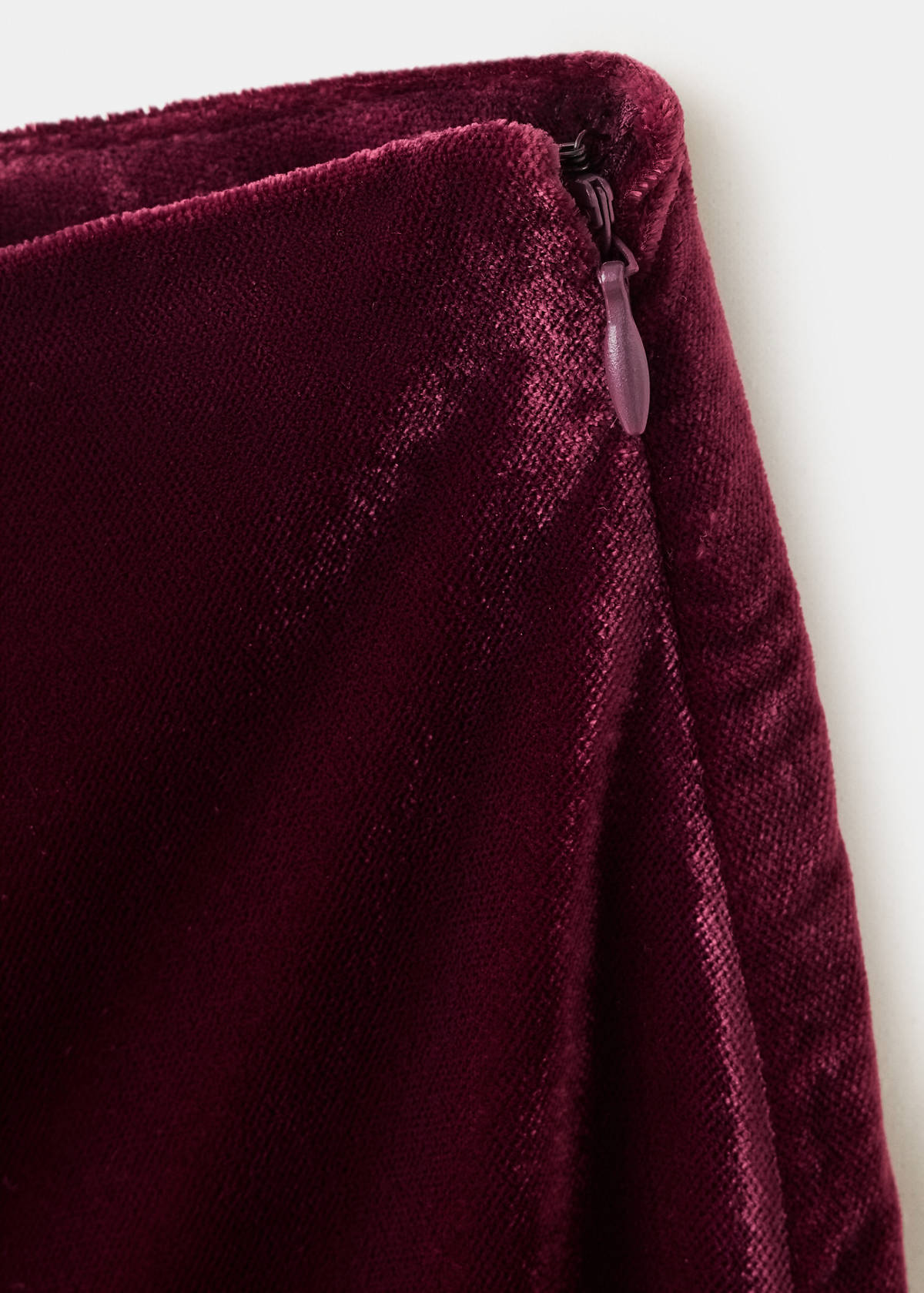 Velvet suit trousers — Maroon