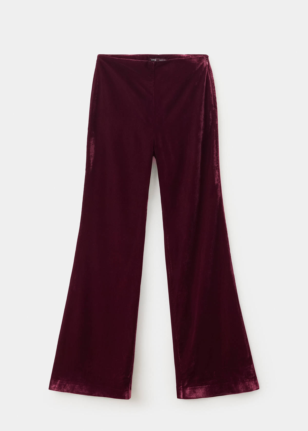 Velvet suit trousers — Maroon