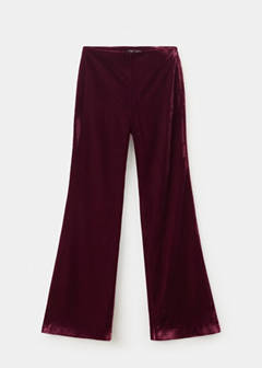 Velvet suit trousers — Maroon 4