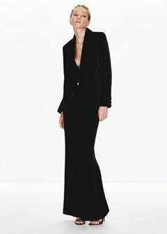 Velvet suit trousers — Black 2