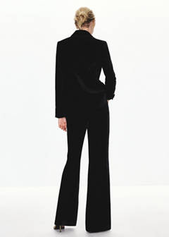 Velvet suit trousers — Black 3