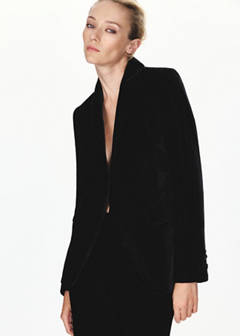 Velvet suit trousers — Black 4