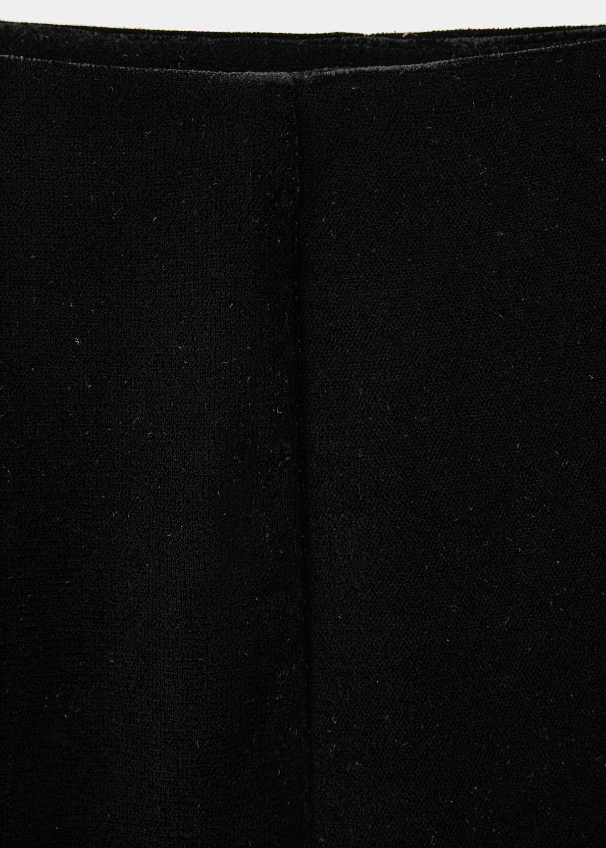 Velvet suit trousers — Black