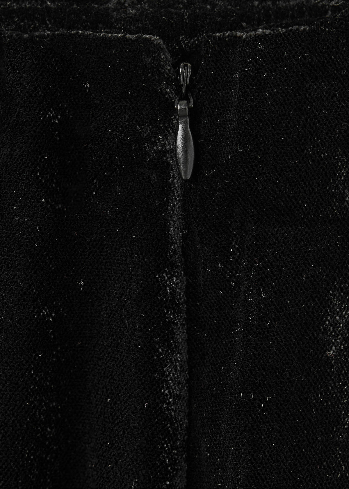 Velvet suit trousers — Black