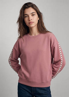 Studded sweatshirt — Pink 1