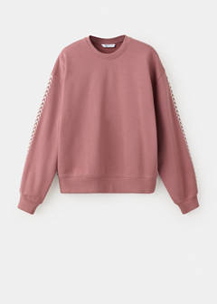 Studded sweatshirt — Pink 3
